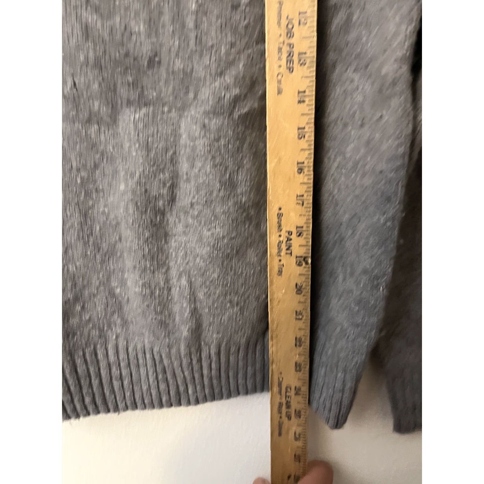 Zara Zara Mens Large Knit Pullover Sweater Gray Shawl Collar Wool Blend Knit Solid Casual Wool-Blend Pullover Mens Large Gray Shawl Collar Size US L / EU 52-54 / 3 - 5 Thumbnail