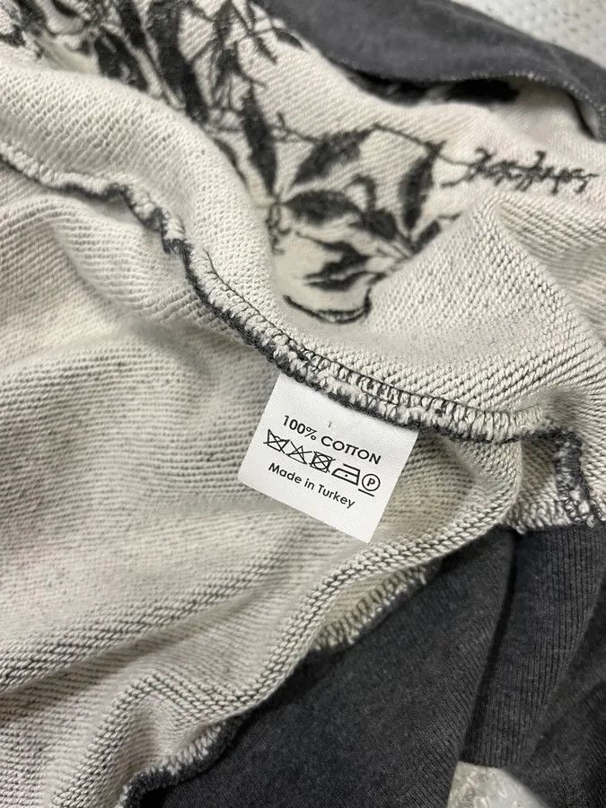 Dries Van Noten Dries Van Noten Floral Embroidered Grey Zip-Up Sweater Size US XS / EU 42 / 0 - 10 Thumbnail