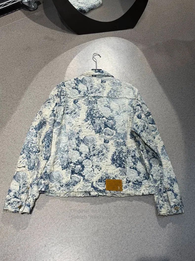 Louis Vuitton Louis Vuitton Floral Denim Jacket. Size US XL / EU 56 / 4 - 5 Thumbnail
