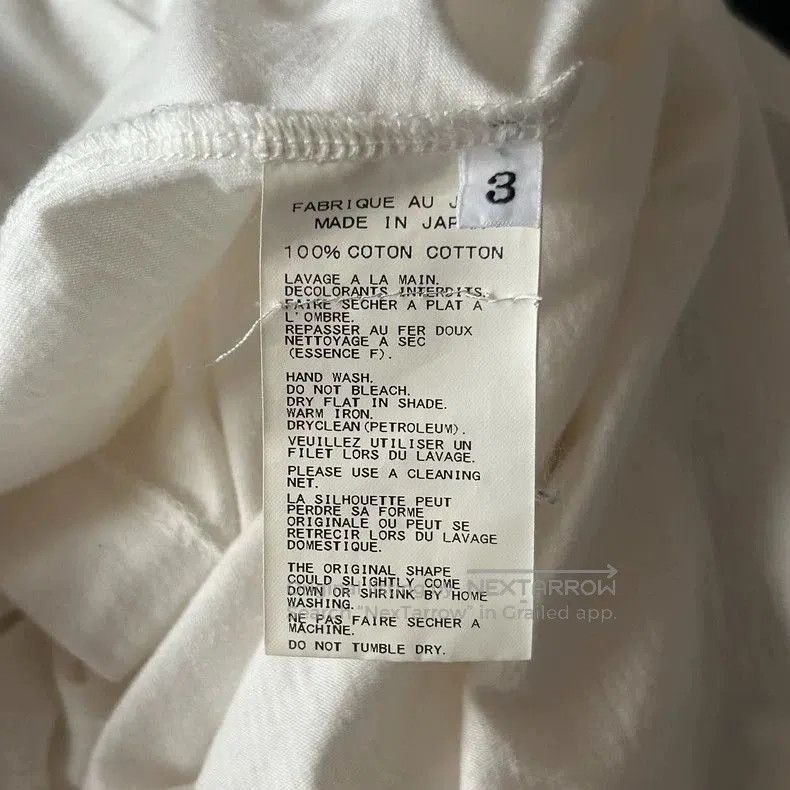 Yohji Yamamoto Yohji Yamamoto 15ss Black White Short Sleeve T-shirt Size US M / EU 48-50 / 2 - 7 Thumbnail