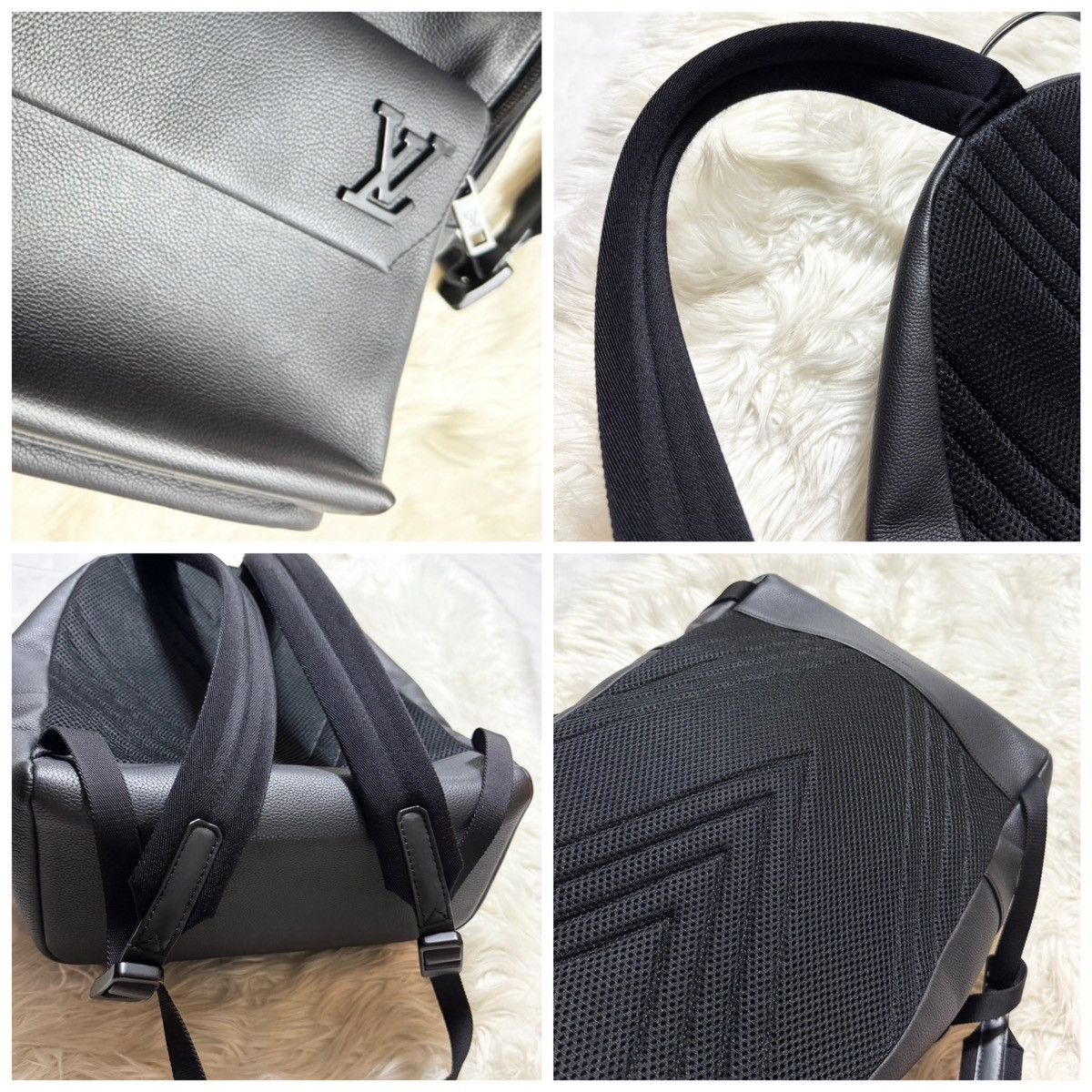 Louis Vuitton Authentic Louis Vuitton LV Aerogramme Leather Backpack Size ONE SIZE - 17 Thumbnail
