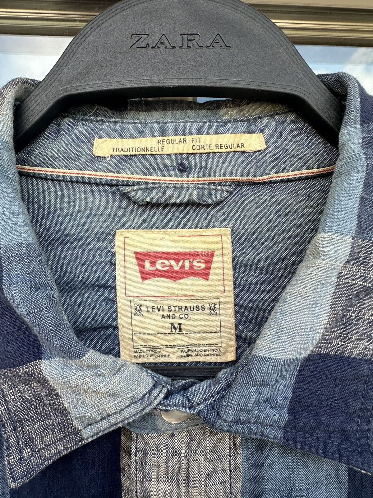 Levi's × Levi's Vintage Clothing × Vintage Gorgeous Levi’s vintage flannel patchwork Shirt Size US M / EU 48-50 / 2 - 6 Thumbnail