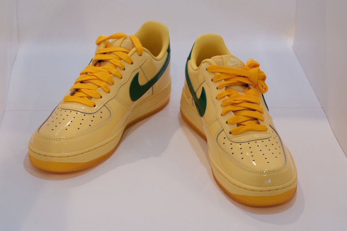 Nike Nike Air Force 1 Low 'Topaz Gold' Patent Leather Pack Size US 7.5 / EU 40-41 - 9 Thumbnail
