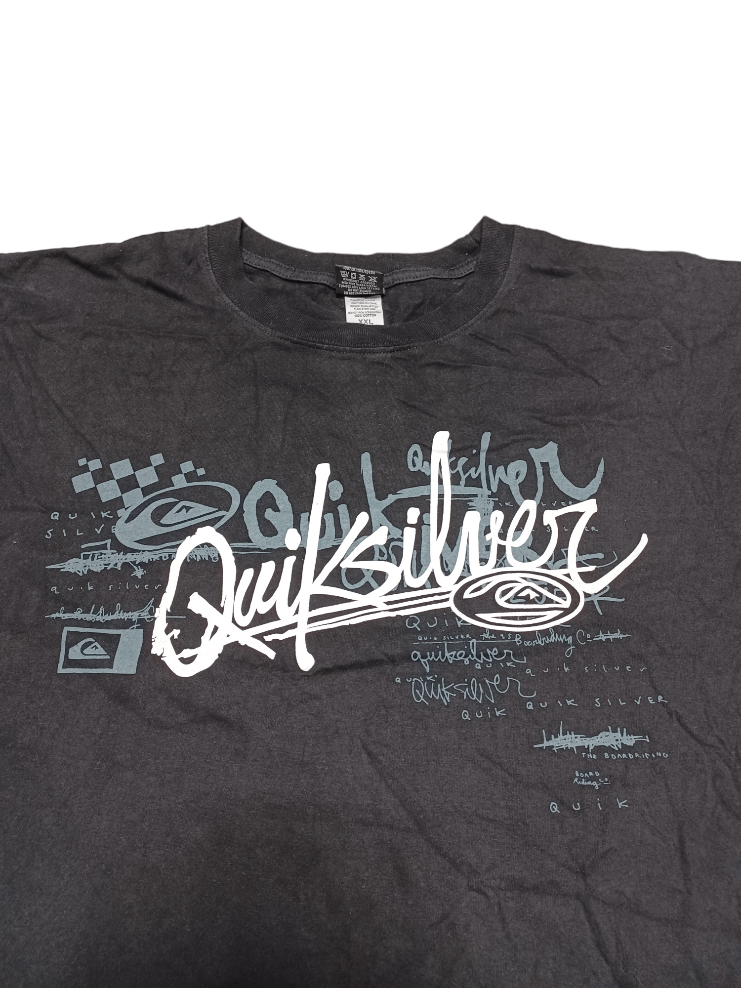 Quiksilver VINTAGE QUIKSILVER BIGLOGO 90S TEE XXL SK8 SKATEBOARDING Y2K Size US XXL / EU 58 / 5 - 2 Thumbnail