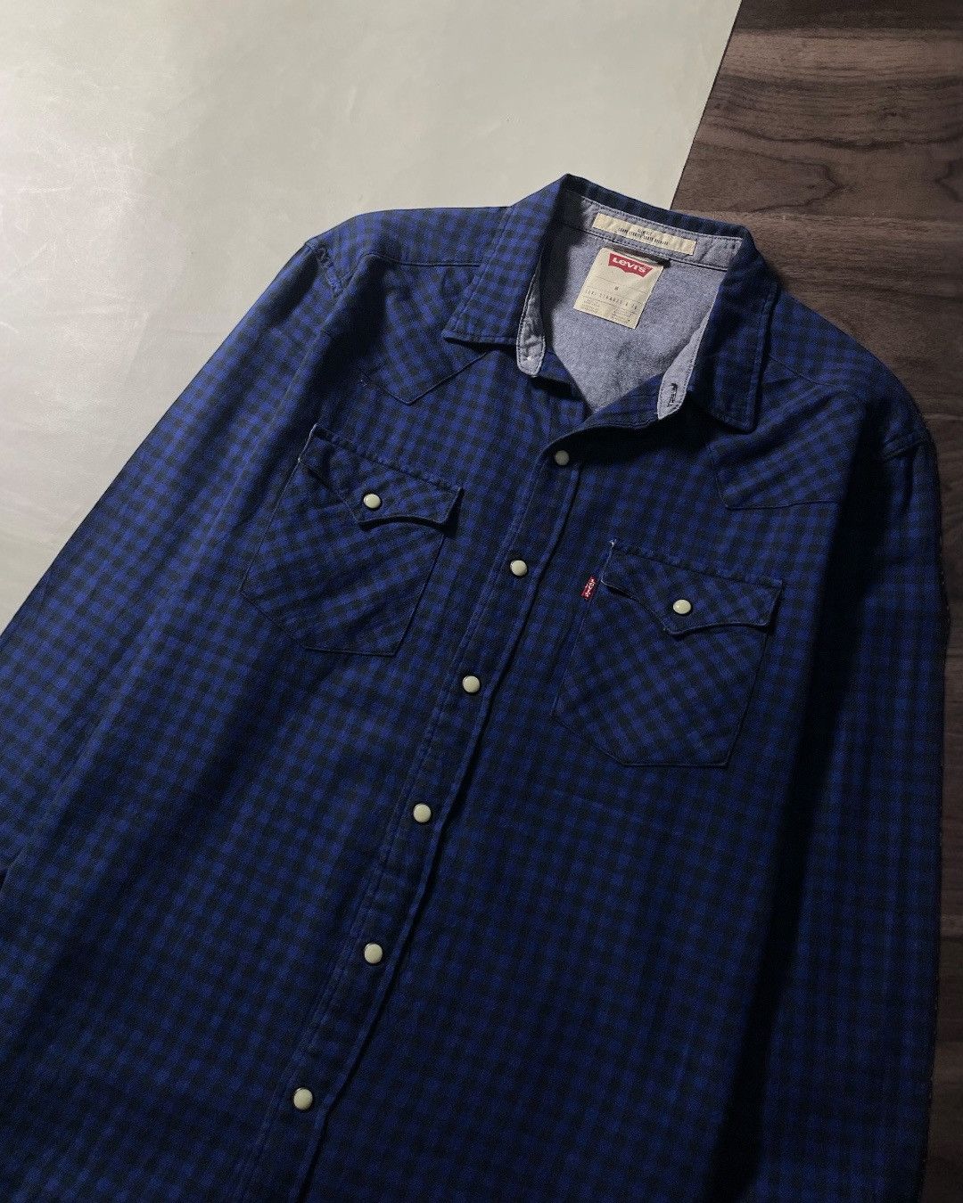 Levi's Flannel Shirt Western Double Pocket LEVIS Size M Size US M / EU 48-50 / 2 - 3 Thumbnail