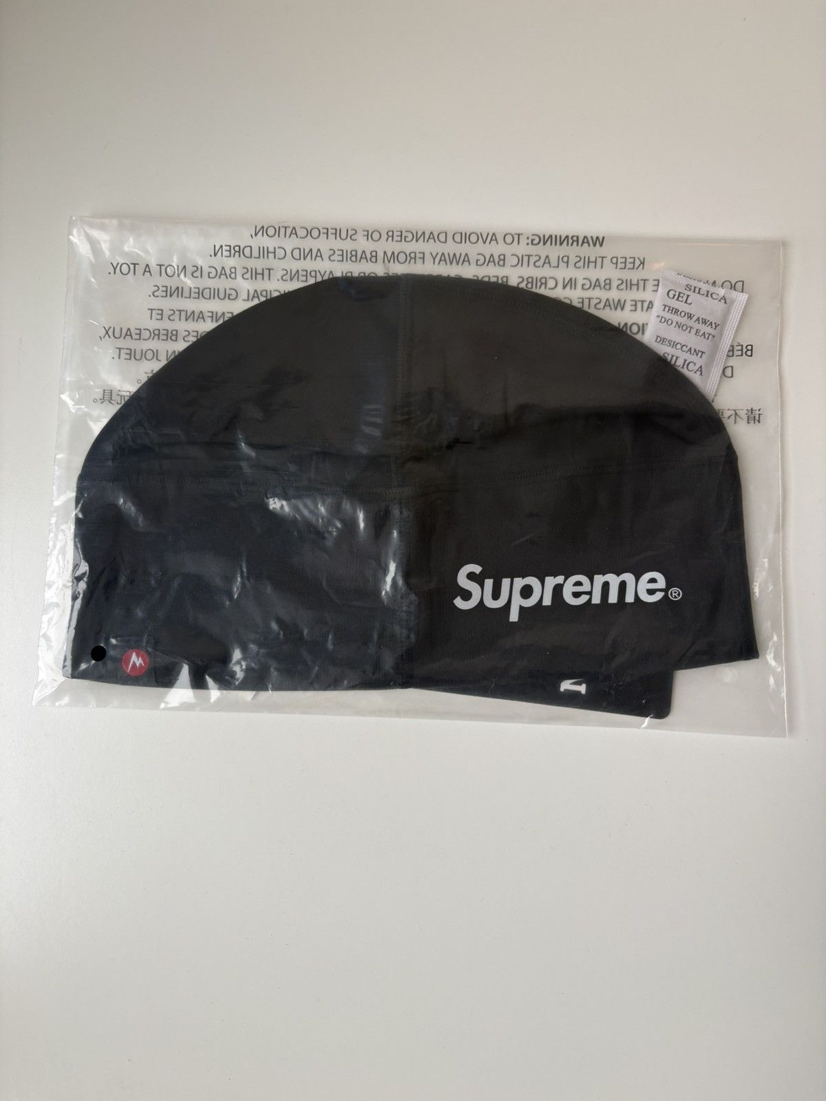 Supreme Marmot Base Layer Beanie Black