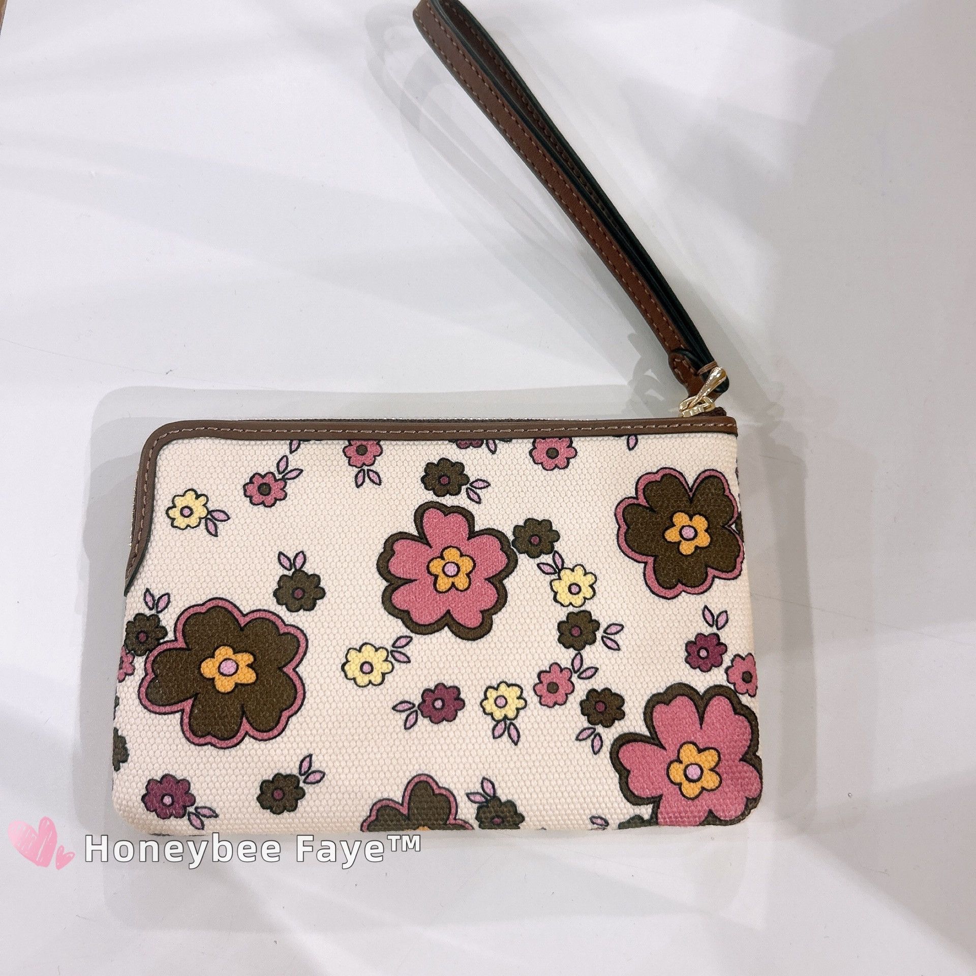 Coach Corner Zip Wristlet With Floral Print CEF85 Size ONE SIZE - 6 Thumbnail