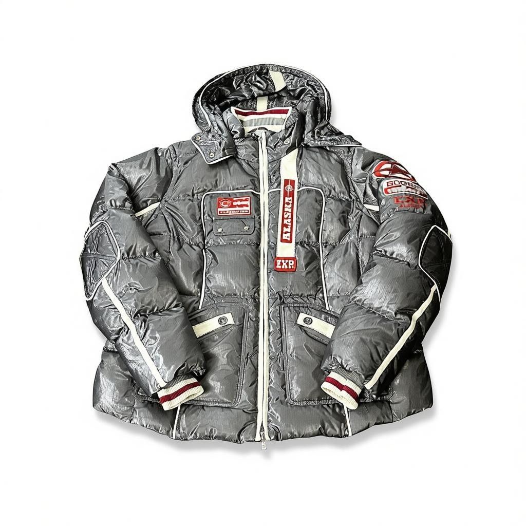 Bogner Bogner Metallic Silver Down Feather Ski Coat Size 46 EUC Size XXL / US 16-18 / IT 52-54 - 1 Thumbnail
