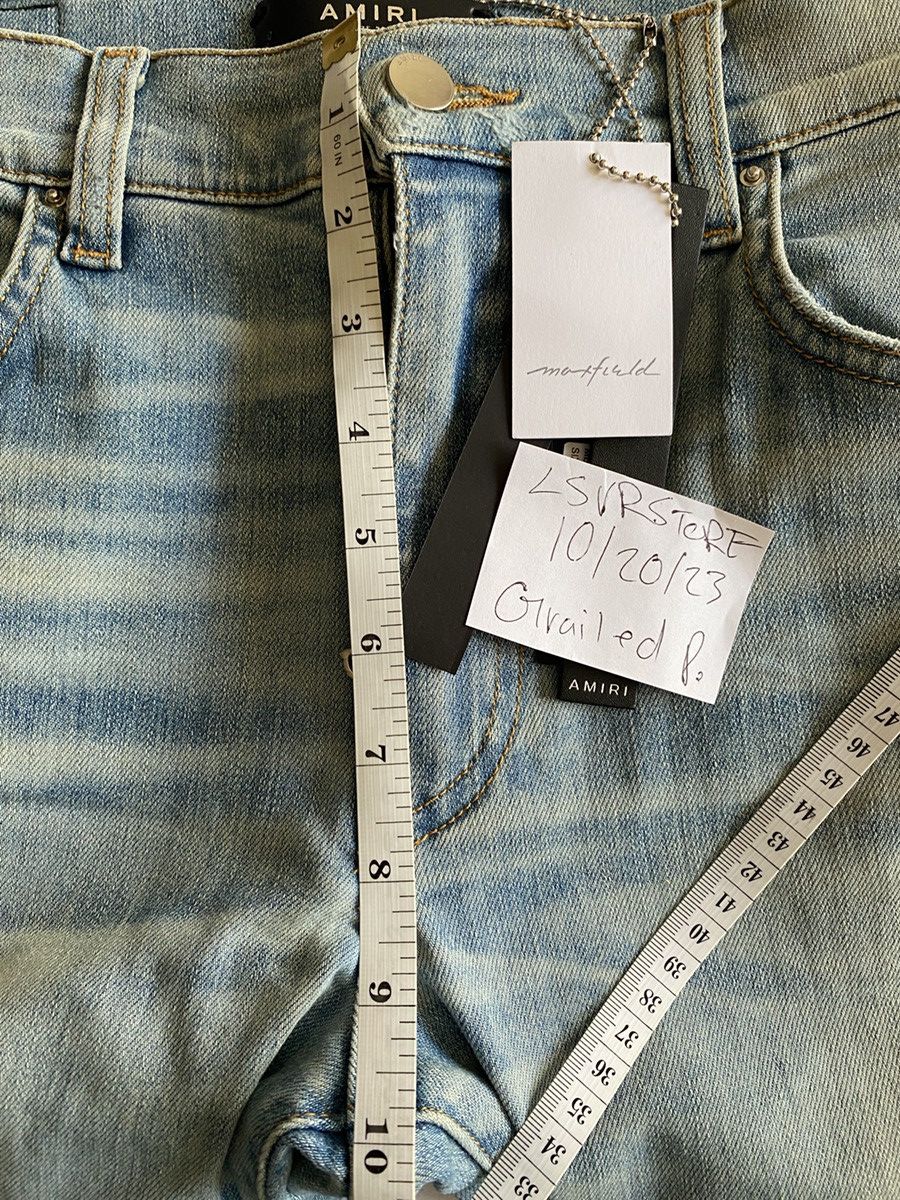 Amiri AMIRI Track Jean LT Indigo 32 OG - Gently Used* Size US 32 / EU 48 - 16 Thumbnail
