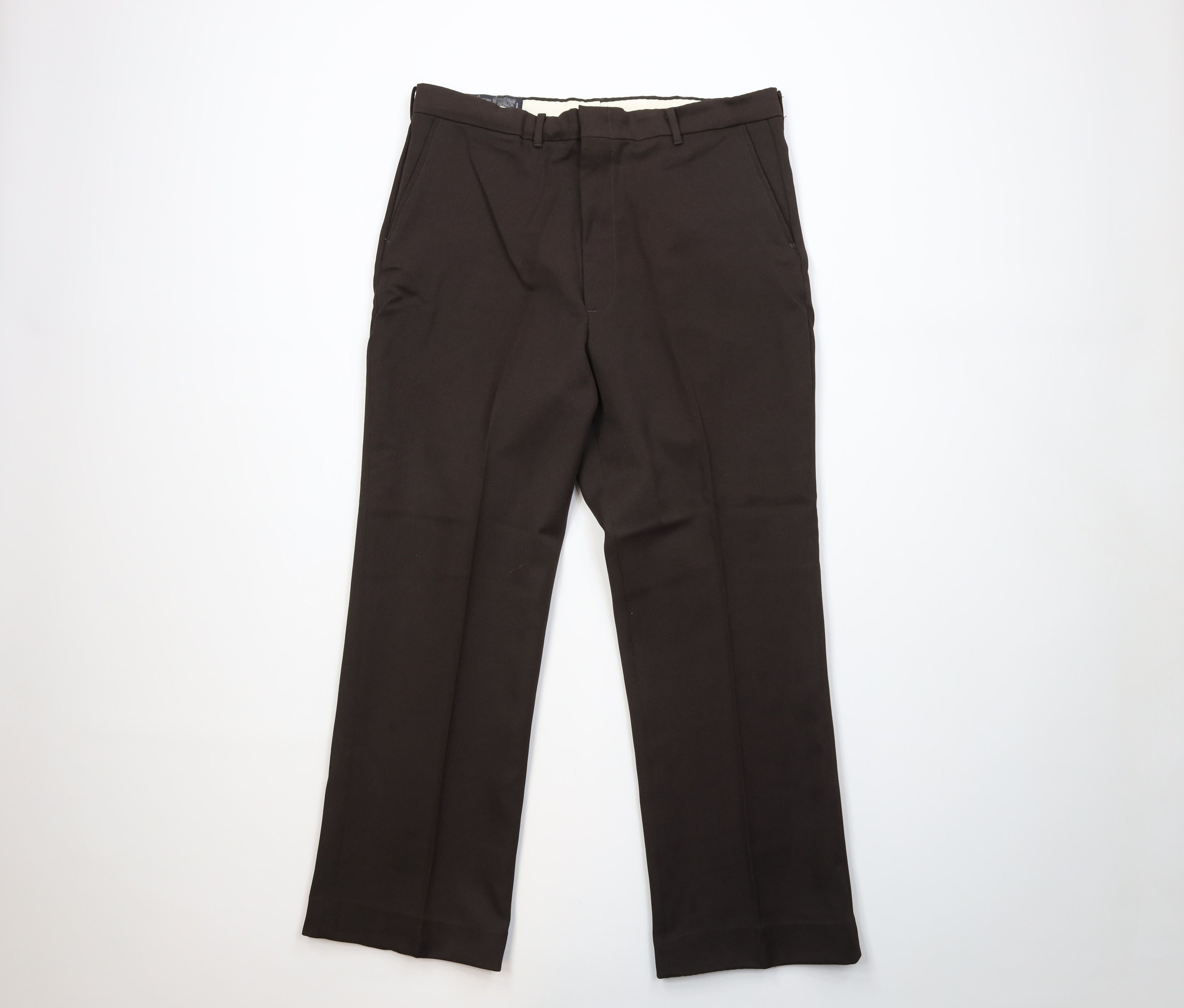 Vintage Vintage 70s Streetwear Flared Wide Leg Chino Pants Brown USA Size US 36 / EU 52 - 1 Thumbnail