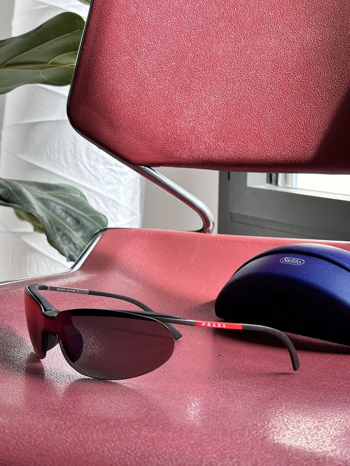 Prada PRADA Sunglasses SPS 01B Sport Luna Rossa Flame Star Mask Size ONE SIZE - 1 Thumbnail