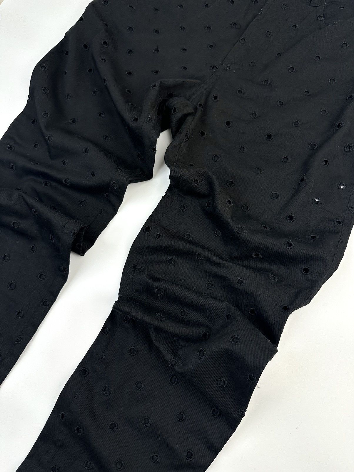 Versace Jeans Couture VERSACE Jeans Couture Perforated Pants Size 28" / US 6 / IT 42 - 2 Thumbnail