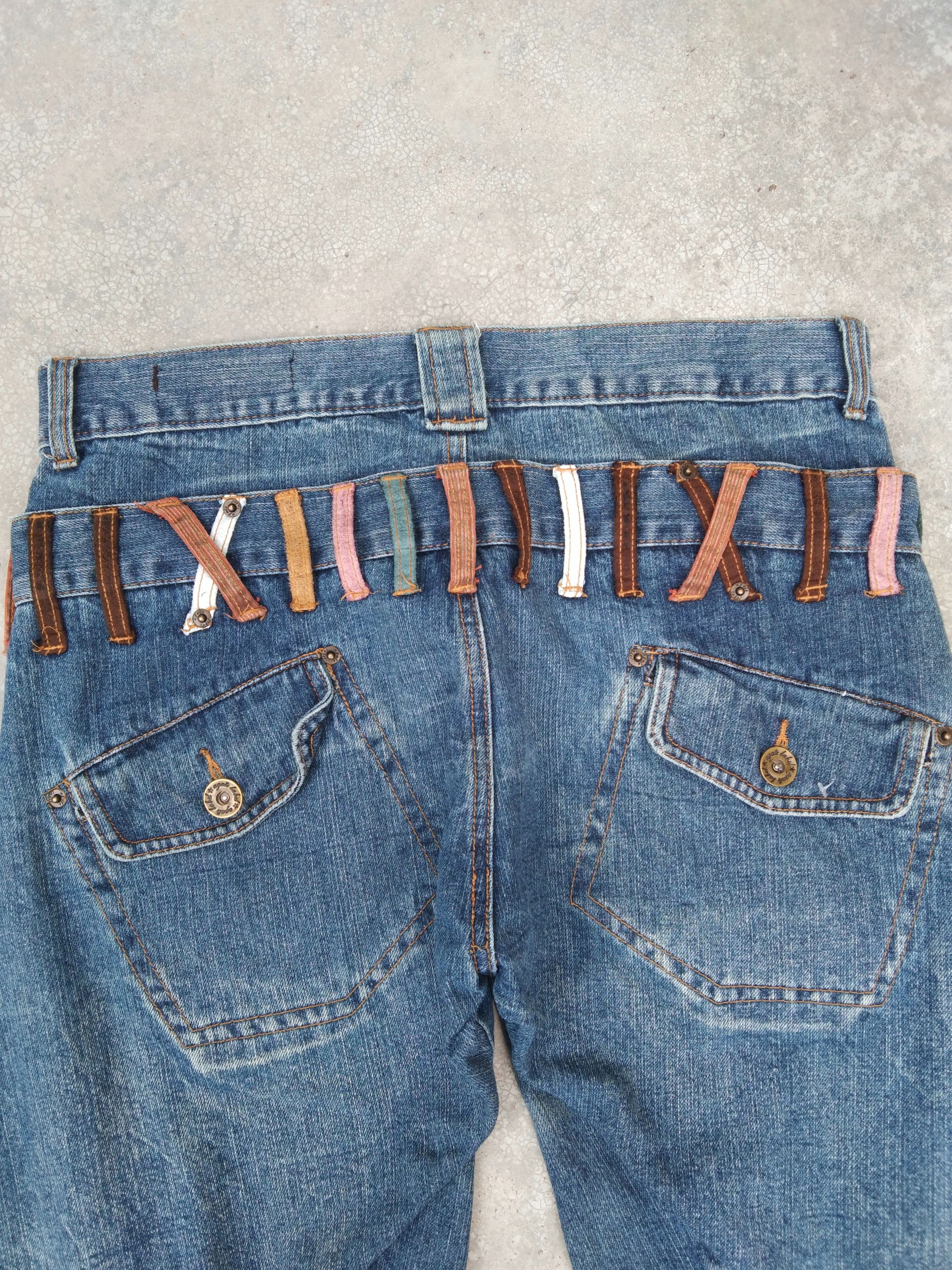 Japanese Brand Vintage Japanese Double Waist Engineered Jeans 32x34 Size US 32 / EU 48 - 4 Thumbnail