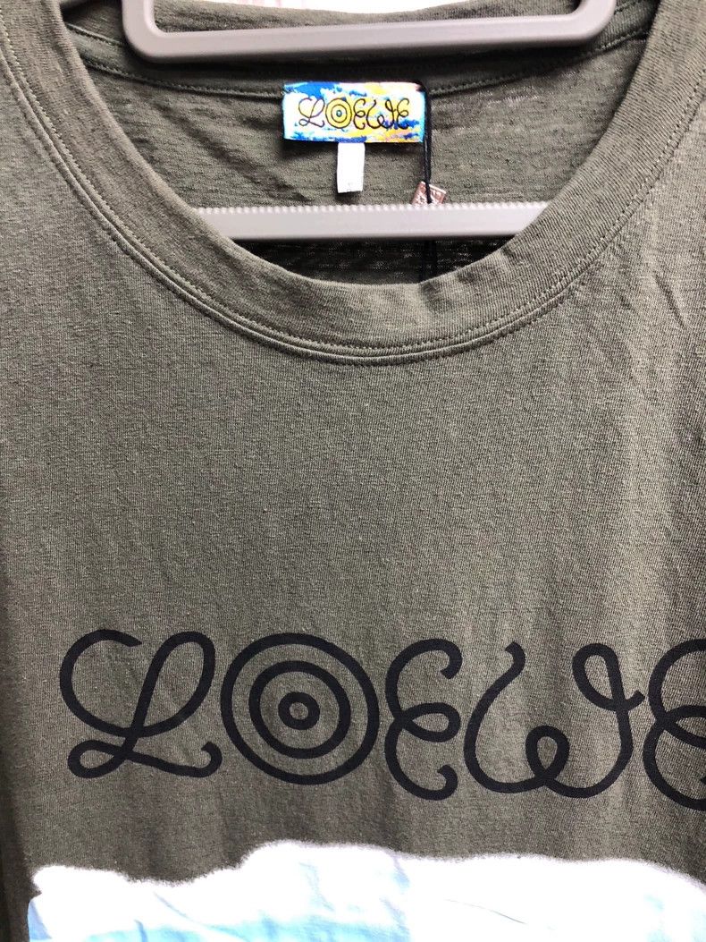 Loewe LOEWE Rose pink graffiti logo short sleeve T-shirt Size L / US 10 / IT 46 - 3 Thumbnail