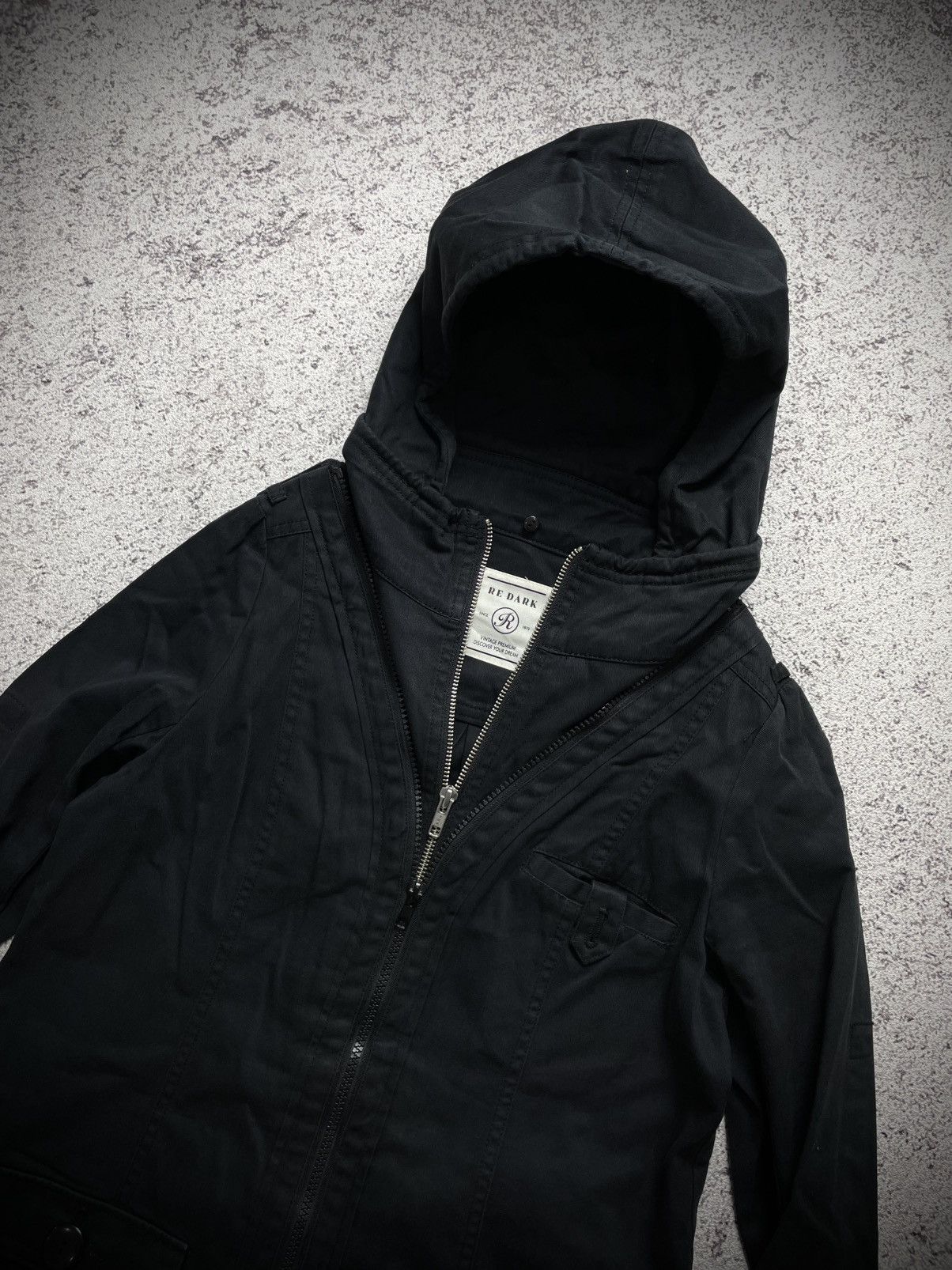 If Six Was Nine 2000s Re dark - Apocalypse 2way hooded Gothic Jacket Vkei Size US M / EU 48-50 / 2 - 4 Thumbnail