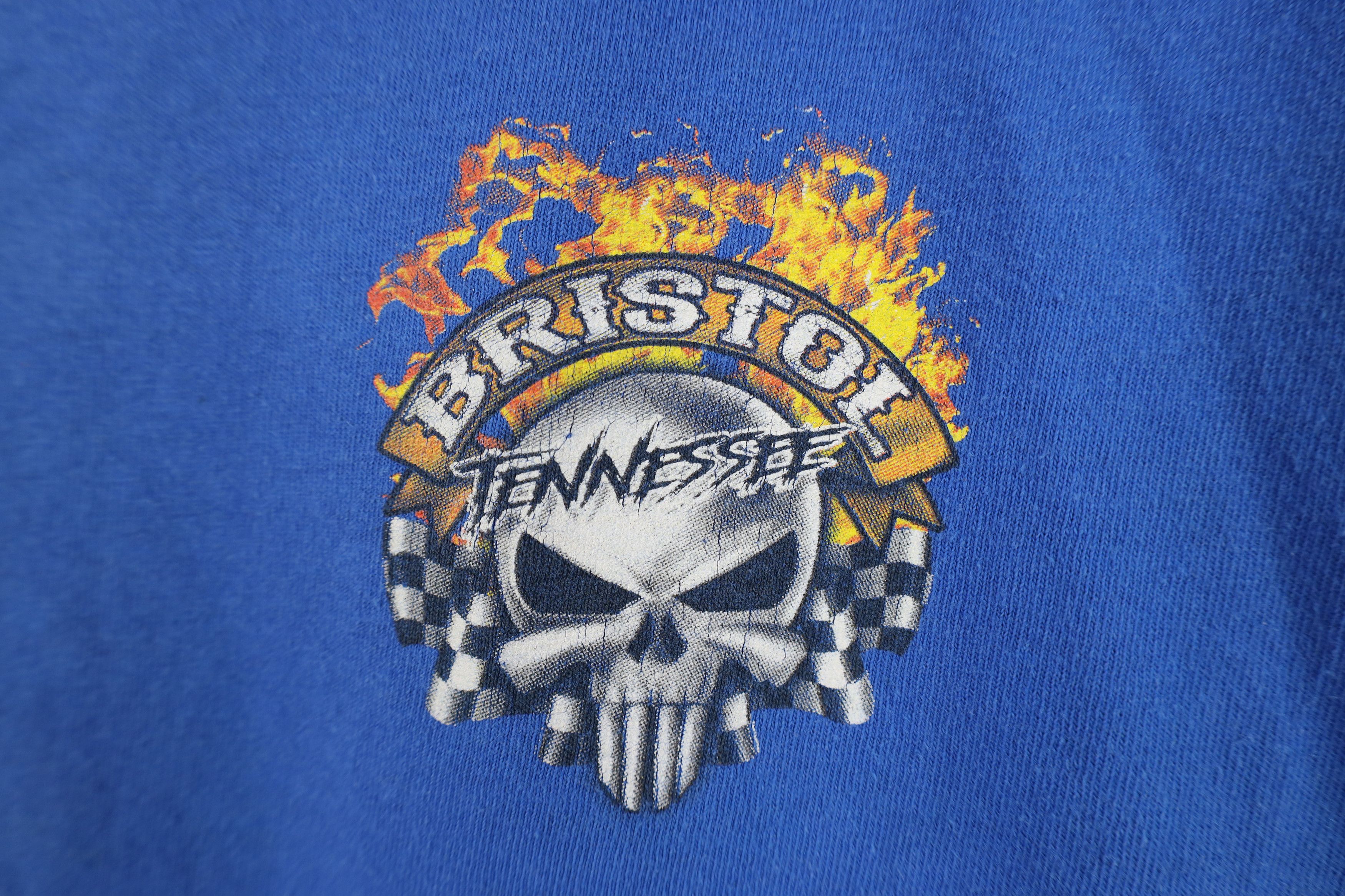 Vintage Vintage Y2K Bristol Motor Speedway Tennessee Fire T-Shirt Size US XXL / EU 58 / 5 - 4 Thumbnail