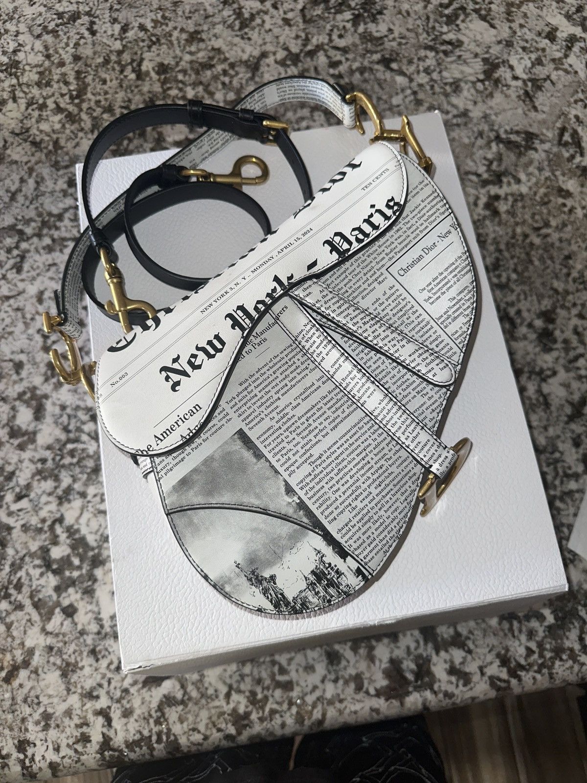 Dior Dior Newspaper Saddle Bag Rare Size ONE SIZE - 1 Thumbnail