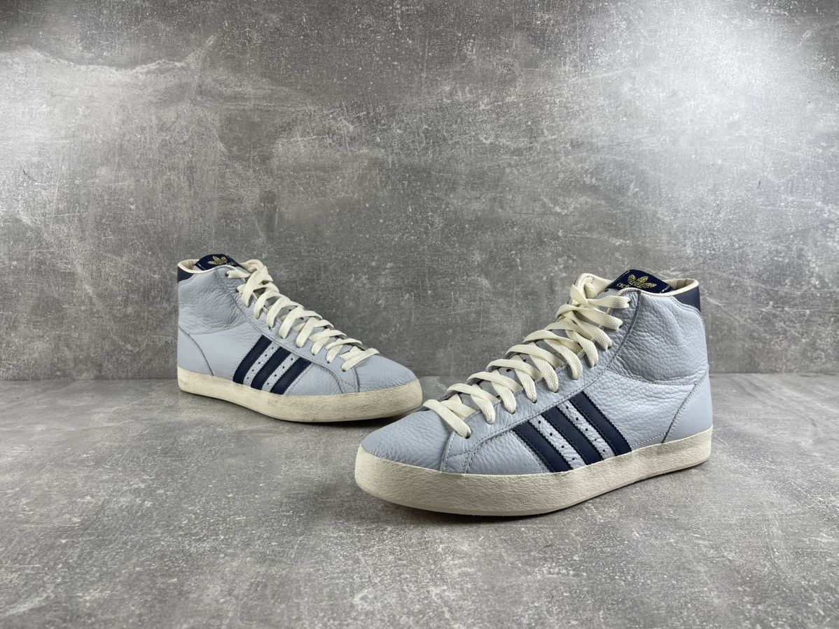 Adidas Adidas Originals Basket Profi High Sneakers Gray Leather Size US 10.5 / EU 43-44 - 4 Thumbnail