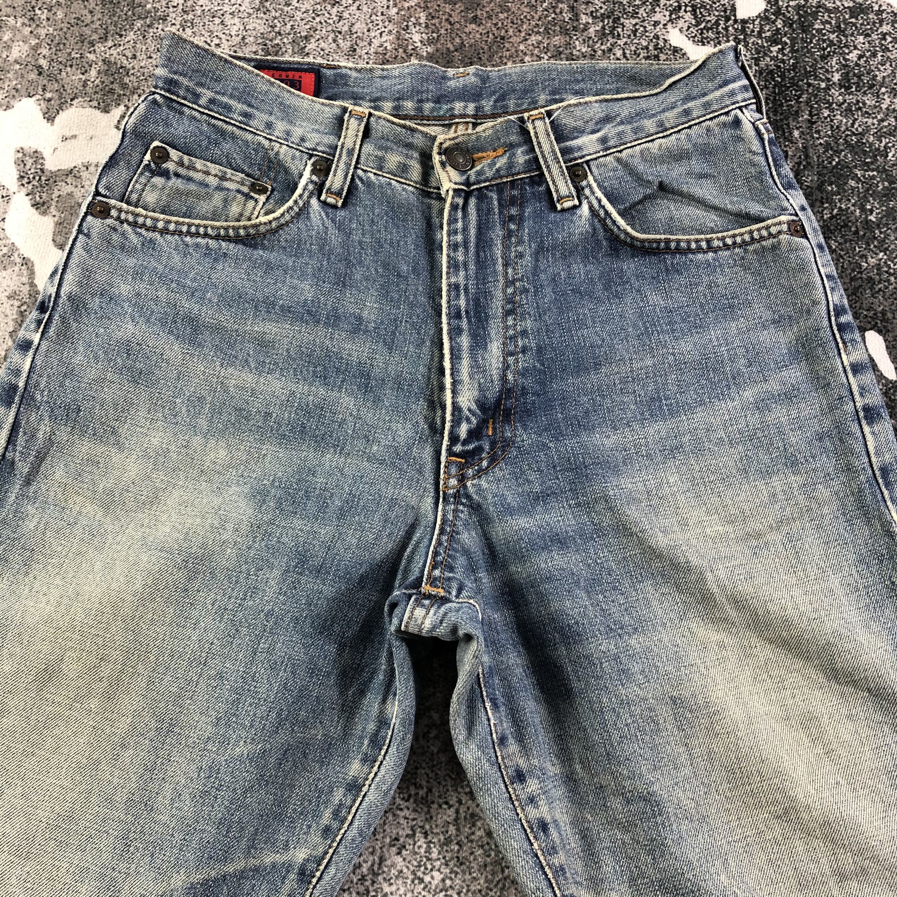 Edwin Vintage Edwin 503Z Jeans Distressed Denim KJ1503 Size US 29 - 3 Thumbnail