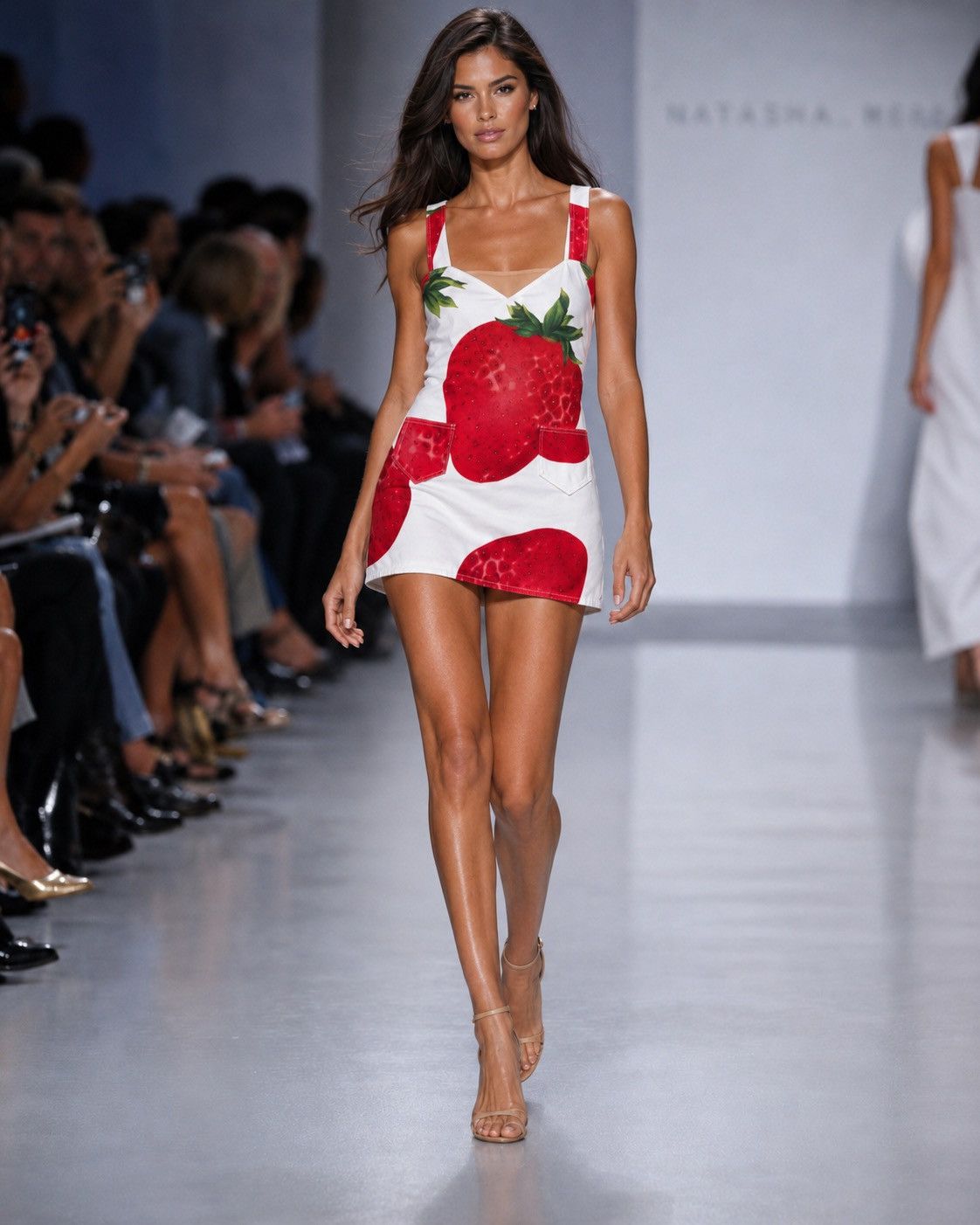 Dolce & Gabbana 🍓 Dolce & Gabbana White Strawberry Dress 💓 Size S / US 4 / IT 40 - 1 Thumbnail