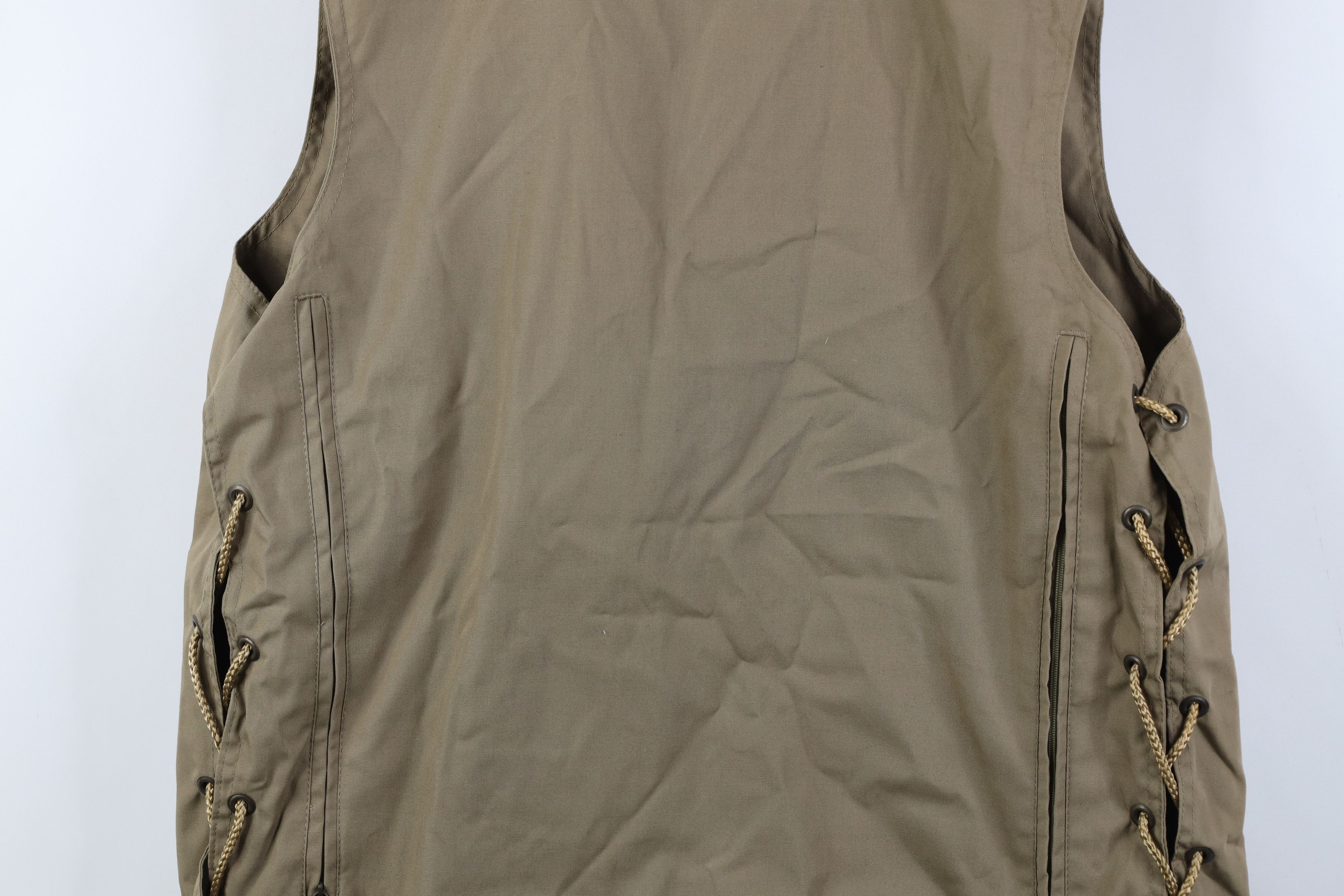 Vintage Vintage 90s Streetwear Tactical Full Zip Vest Jacket Beige Size US L / EU 52-54 / 3 - 17 Thumbnail