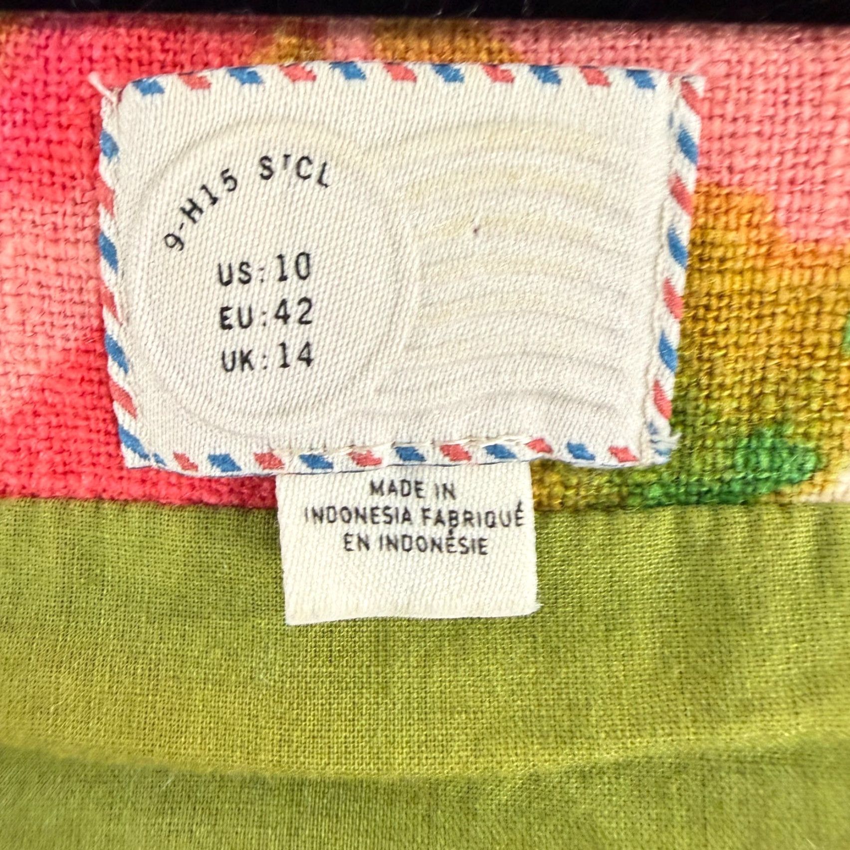 Anthropologie Anthropologie Postage Stamp Dress Womens Size 10 Pink Floral Linen Blend Lined Dress Size L / US 10 / IT 46 - 6 Thumbnail
