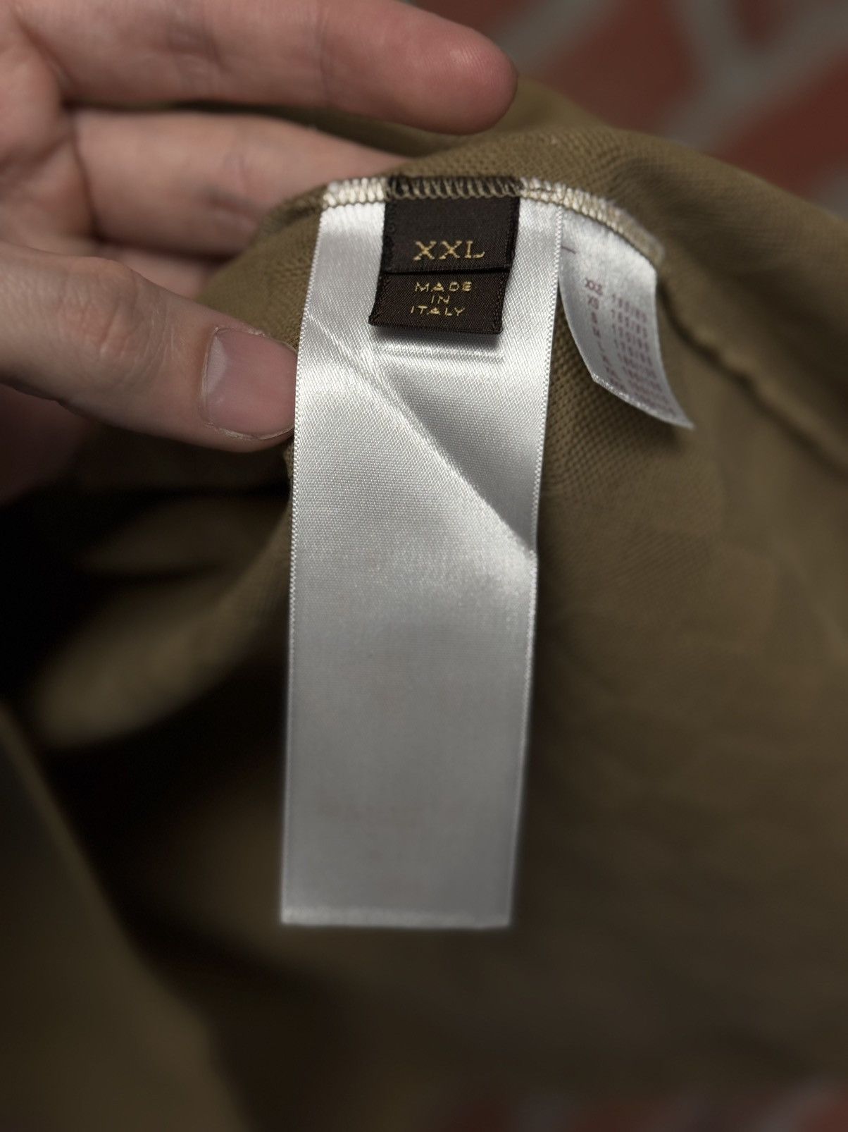 Louis Vuitton Louis Vuitton Polo Button Up Collar Tee Size XXL Brown/Gold Size US XXL / EU 58 / 5 - 10 Thumbnail