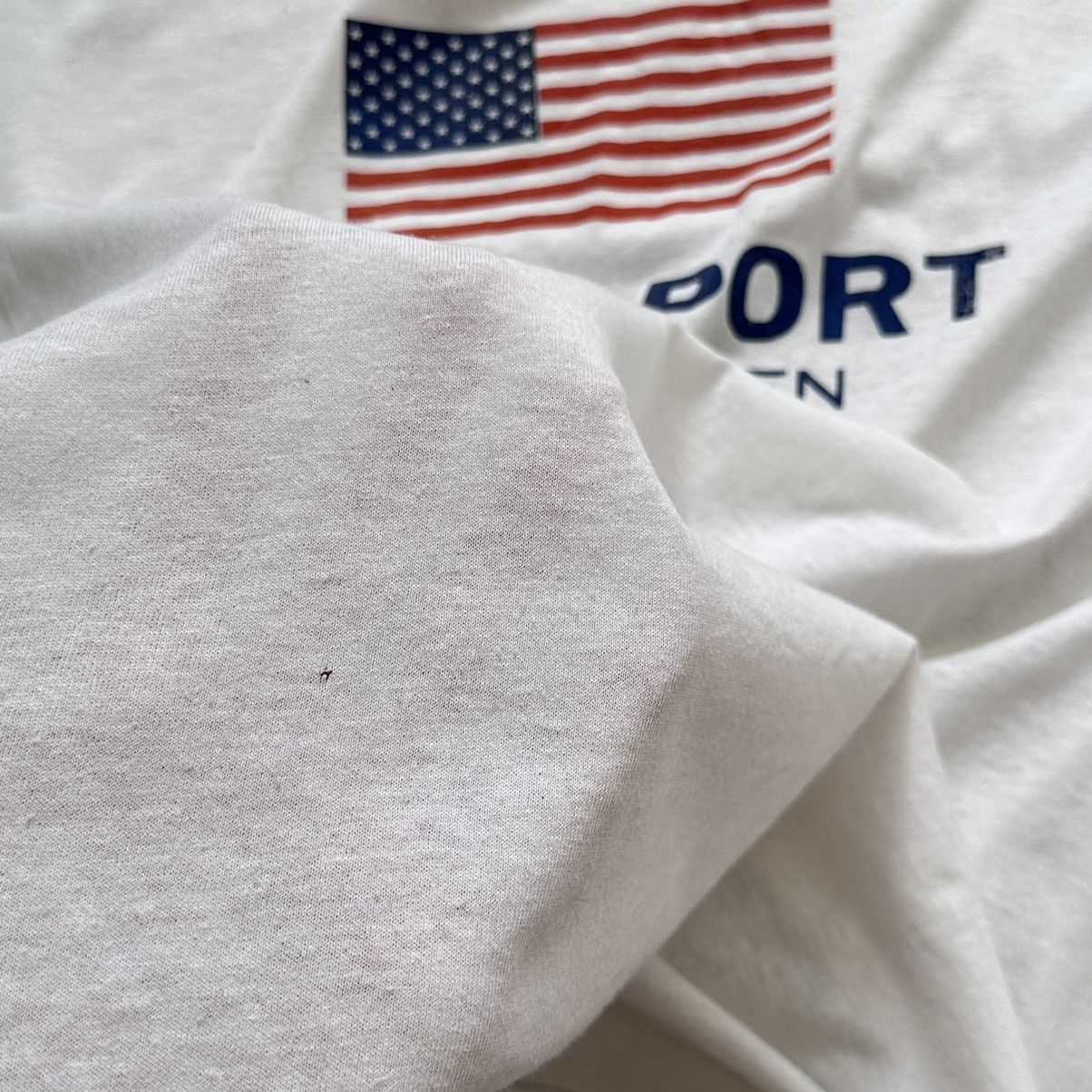 Polo Ralph Lauren 90s Polo Sport Ralph Lauren Single Stitch Faded T-Shirt Size US XL / EU 56 / 4 - 15 Thumbnail