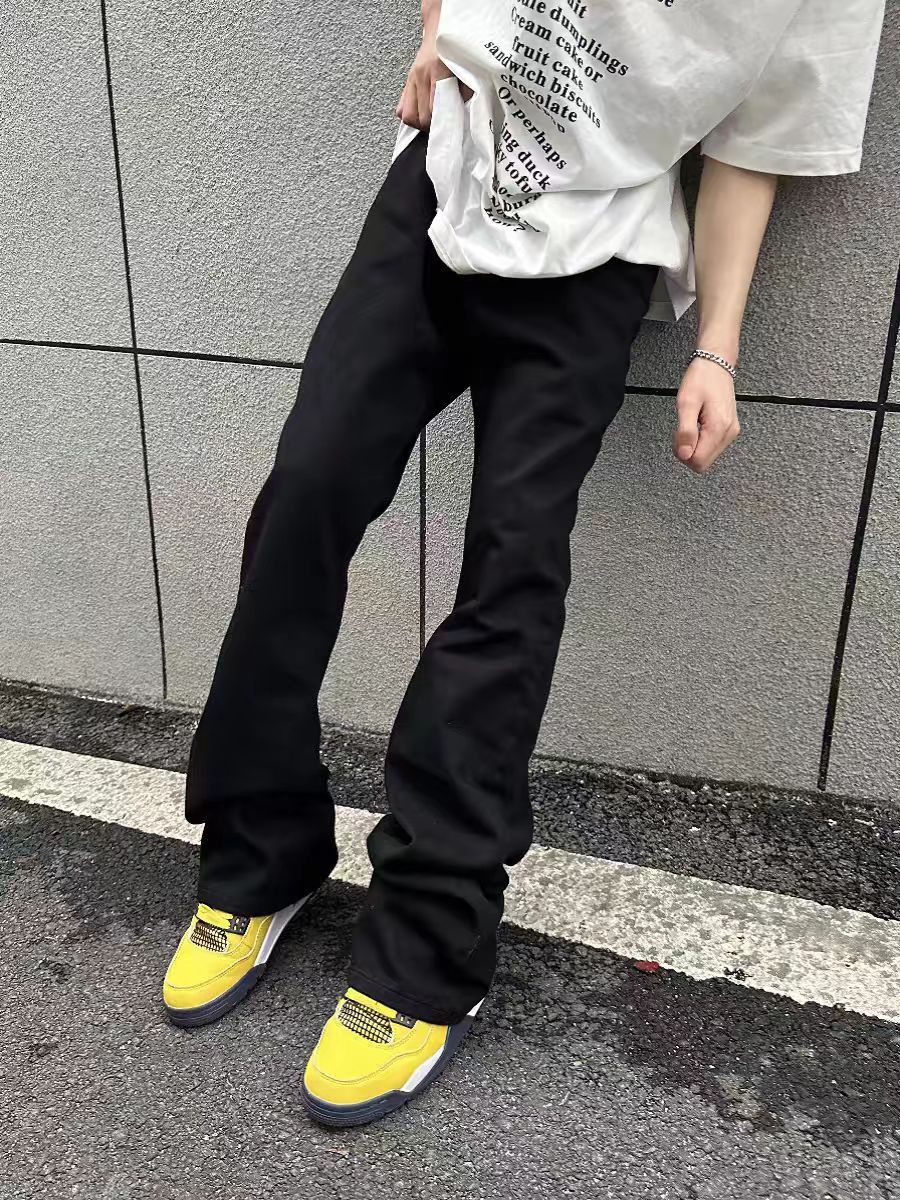 Japanese Brand × Jean Vintage Y2K Black Machete Micro Flare Jeans Size US 30 / EU 46 - 2 Thumbnail