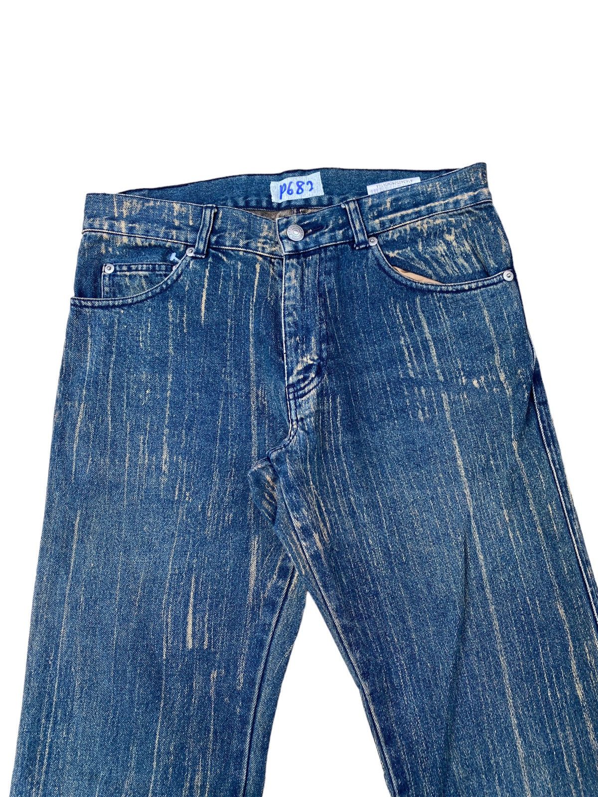 Katharine Hamnett London Vintage Hamnet Acid Wash Style Flare Pant Size US 30 / EU 46 - 3 Thumbnail