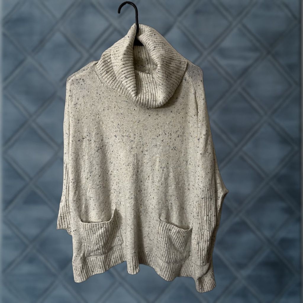 Loft LOFT Ivory Knit Pullover Sweater Womens Small Long Sleeve Dolman Pocketless City Classic Size S / US 4 / IT 40 - 1 Thumbnail