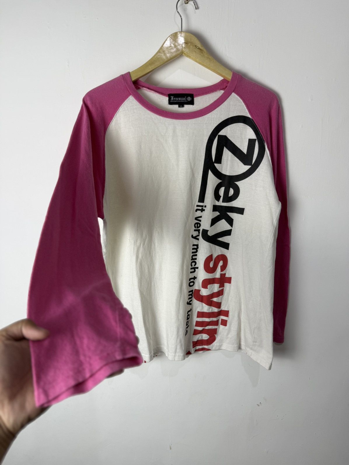 Japanese Brand Freesual Zeky Japanese Style Poem Longsleeve Size US L / EU 52-54 / 3 - 5 Thumbnail