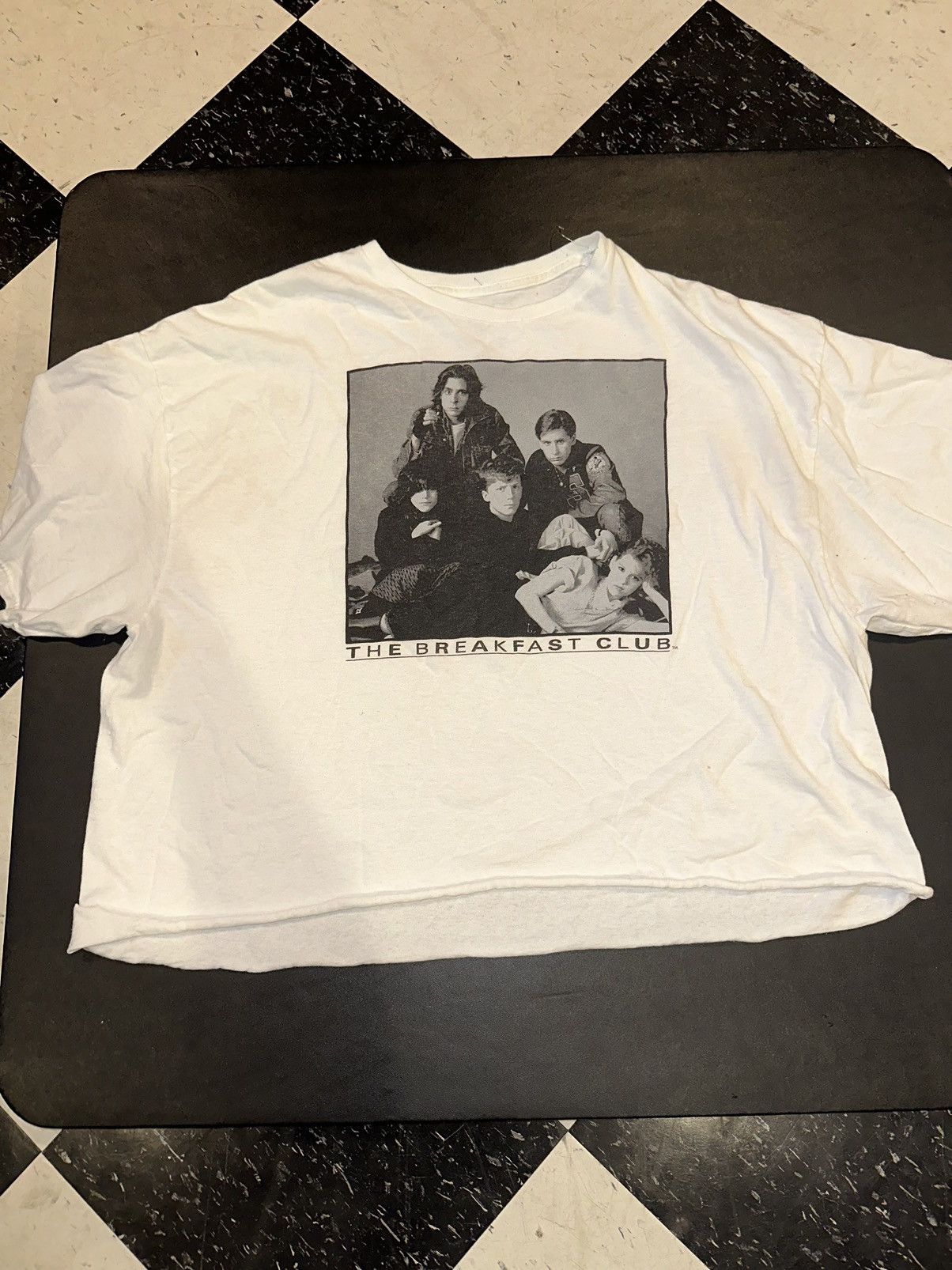 Vintage Scissor Cut Cropped Breakfast Club Vintage T Shirt. Size US XL / EU 56 / 4 - 1 Thumbnail