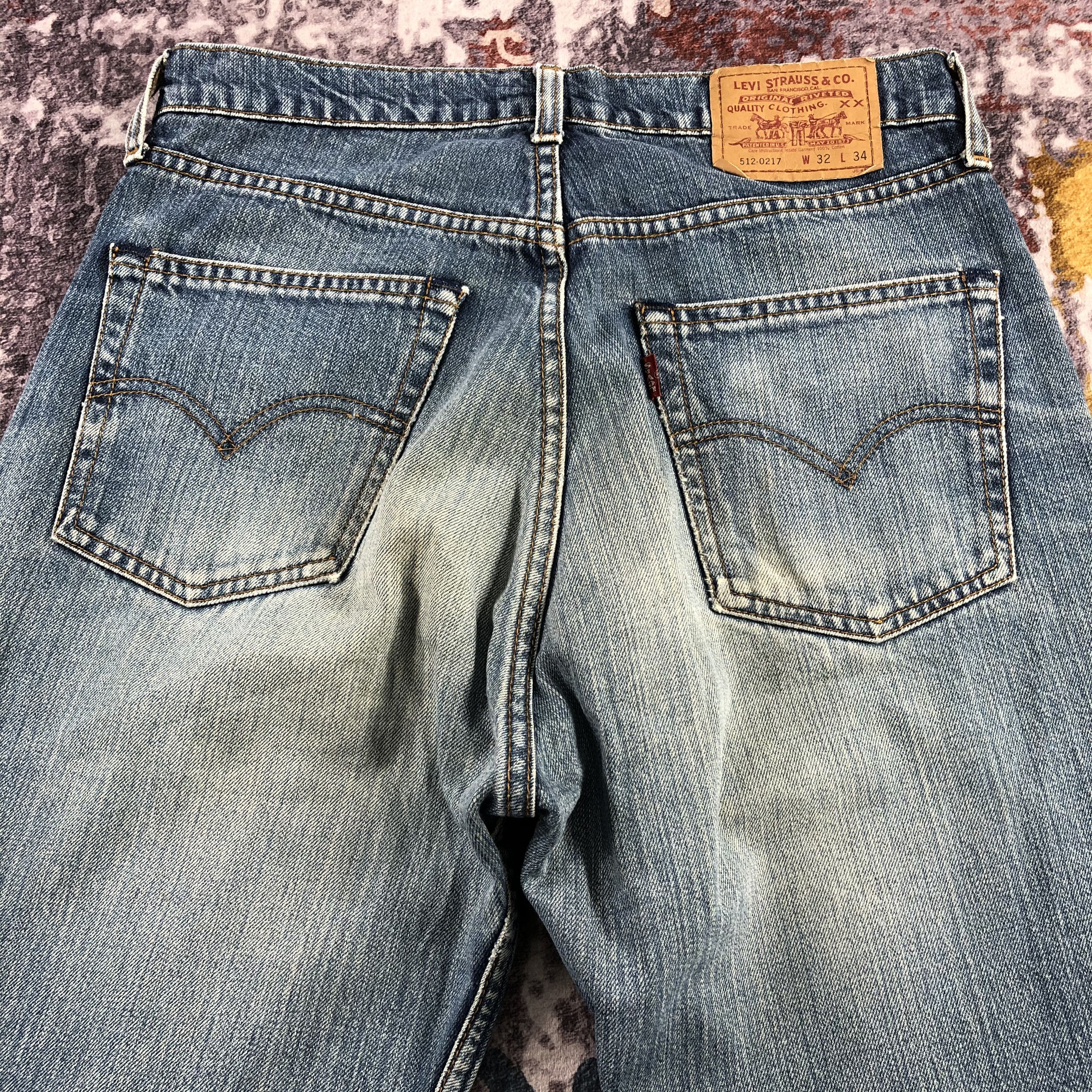 Levi's × Vintage 90s Vintage Blue Wash Levis 512 Jeans-JM2798 Size US 31 - 5 Thumbnail