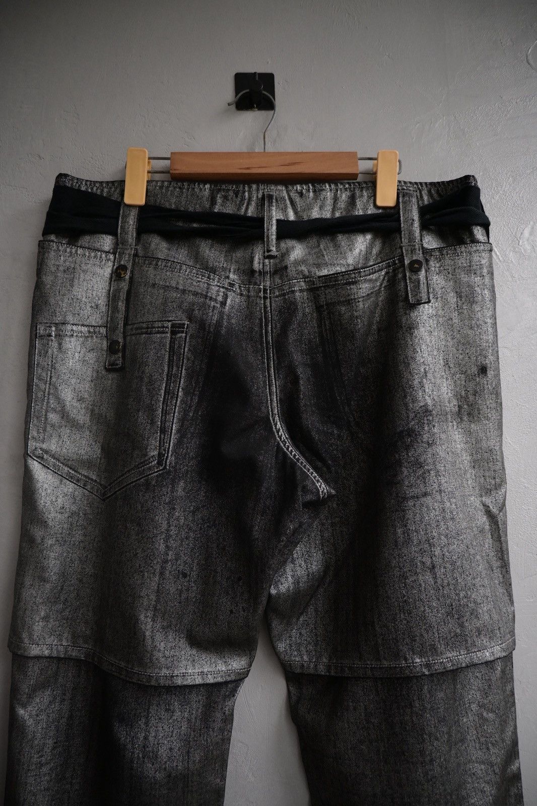Yohji Yamamoto Yohji Yamamoto Pour Homme SS2007 metallic pant Size US 32 / EU 48 - 12 Thumbnail