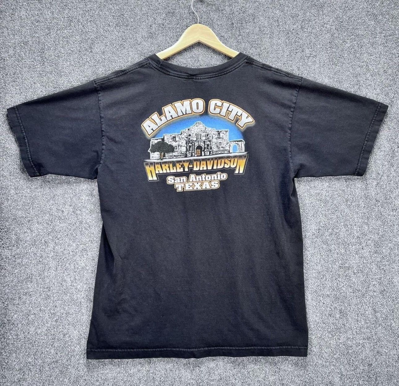 Harley Davidson × Vintage Harley Davidson San Antonio T Shirt Size US XL / EU 56 / 4 - 2 Thumbnail