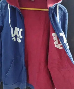 Lacoste Vintage Lacoste "1927" Big Spellout Logo Full Zip Hoodie Size US M / EU 48-50 / 2 - 2 Thumbnail