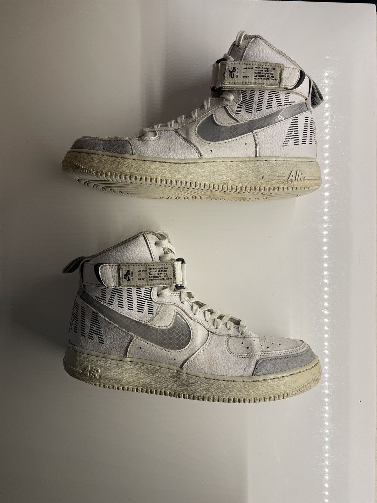 image of Nike Air Force 1 High 'under Construction' White/grey Men 9 Shoes
