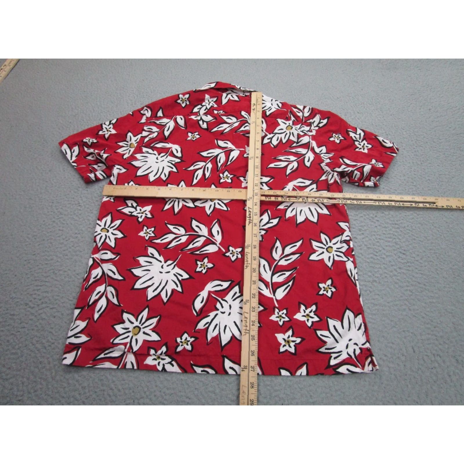 Ted Baker Ted Baker Shirt Mens M 4 Medium Red White Floral Hawaiian Button Up Resort Beach Size US M / EU 48-50 / 2 - 7 Thumbnail