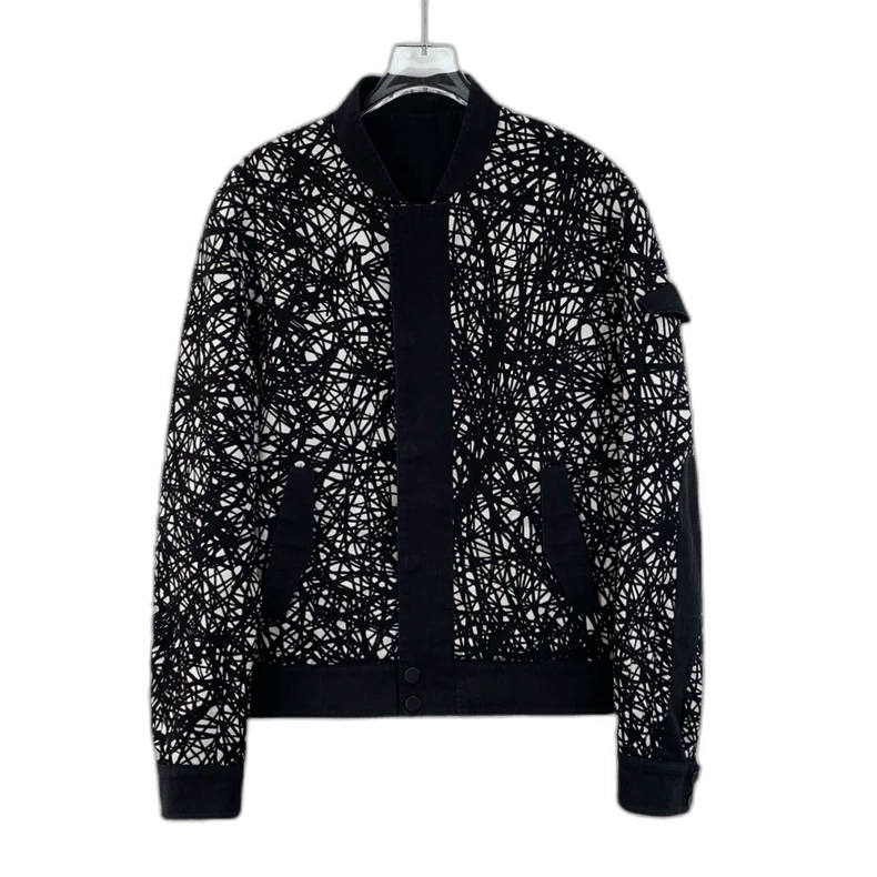 Balenciaga Balenciaga Black Graffiti Print Long Sleeve Jacket Size US S / EU 44-46 / 1 - 1 Thumbnail