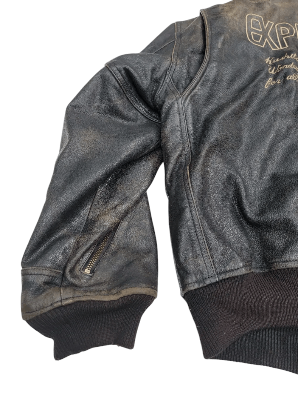 Vintage Vintage Kushitani Leather Jacket Embroided Logo Size US L / EU 52-54 / 3 - 8 Thumbnail