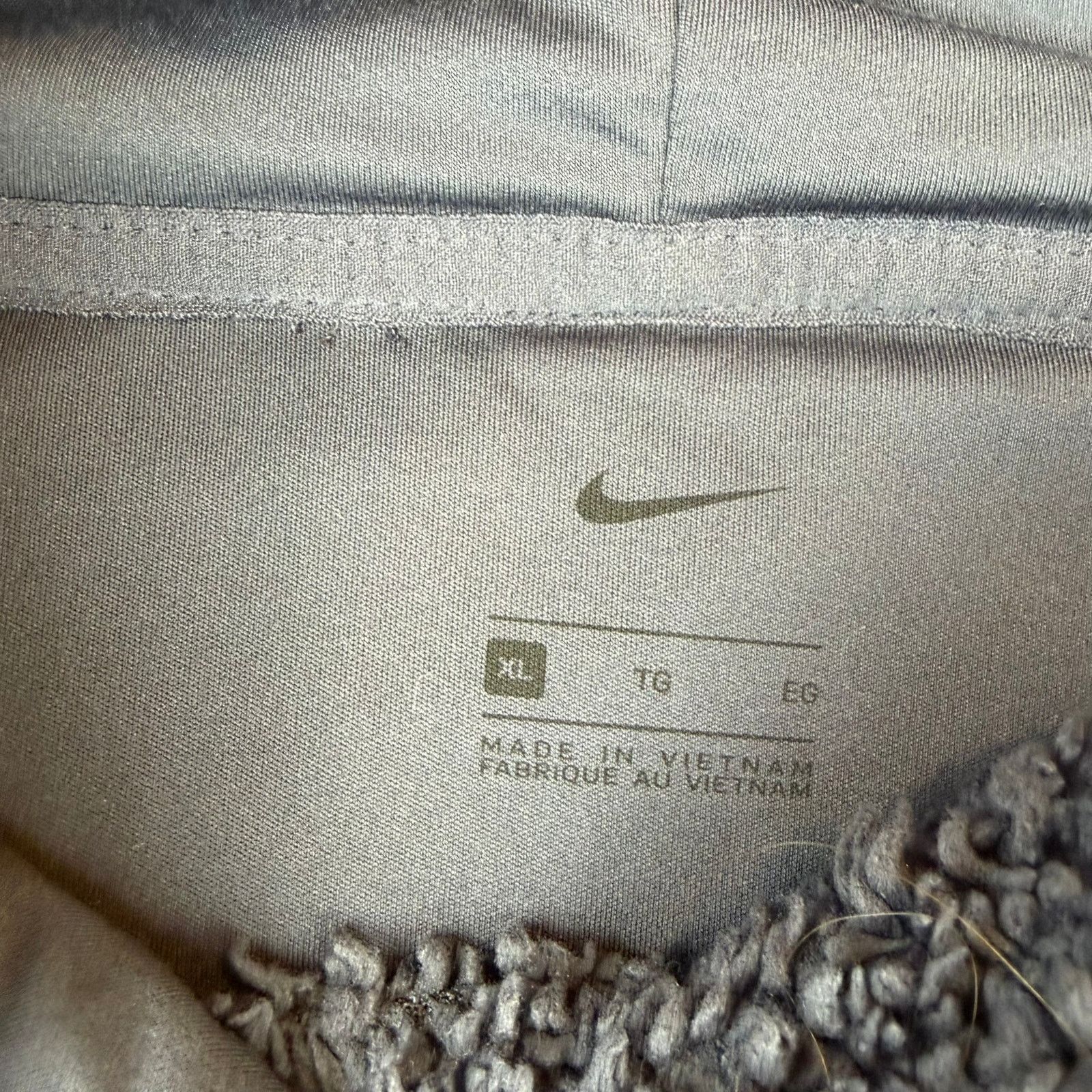 Nike Nike Sherpa Fleece Pullover Hoodie XL Blue Gray Size XL / US 12-14 / IT 48-50 - 3 Thumbnail