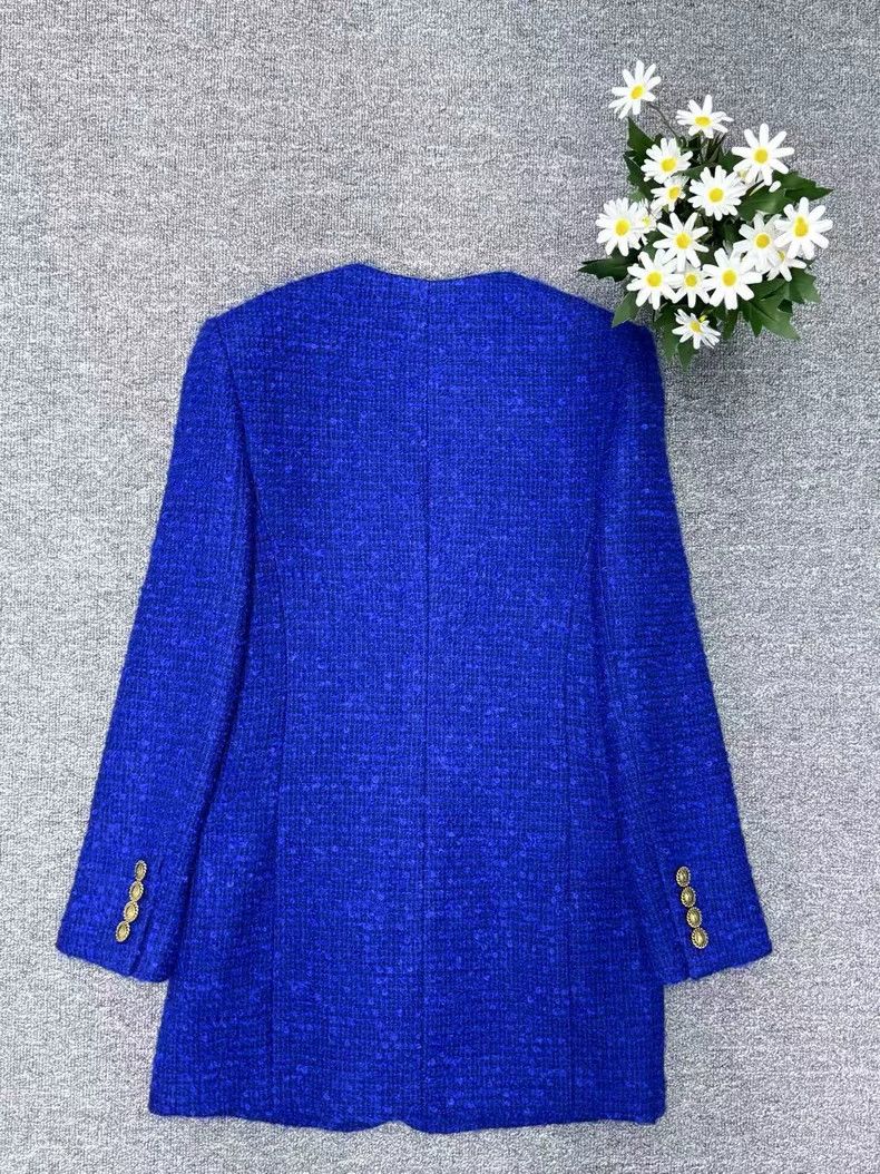 Yves Saint Laurent Saint Laurent Smelly double-breasted blue suit 2502-Nextarr Size XS / US 0-2 / IT 36-38 - 2 Thumbnail