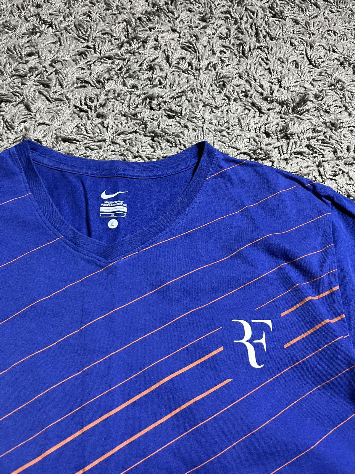 Nike NIKE RF ROGER FEDERER TENNIS COTTON T-SHIRT Size US L / EU 52-54 / 3 - 2 Thumbnail