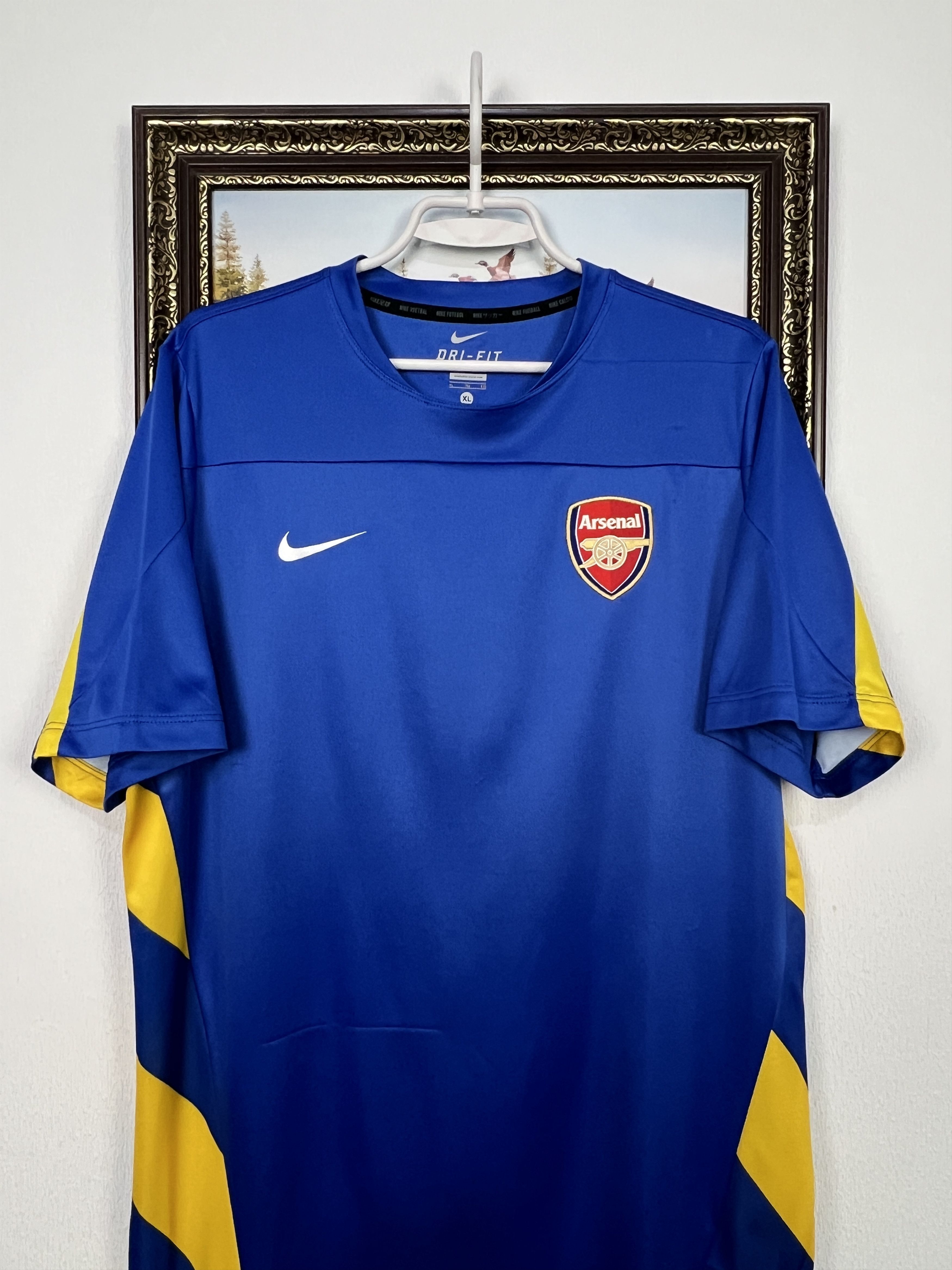 Nike Nike Arsenal Football Shirt Soccer Blue Train Jersey Mens Size US XL / EU 56 / 4 - 2 Thumbnail