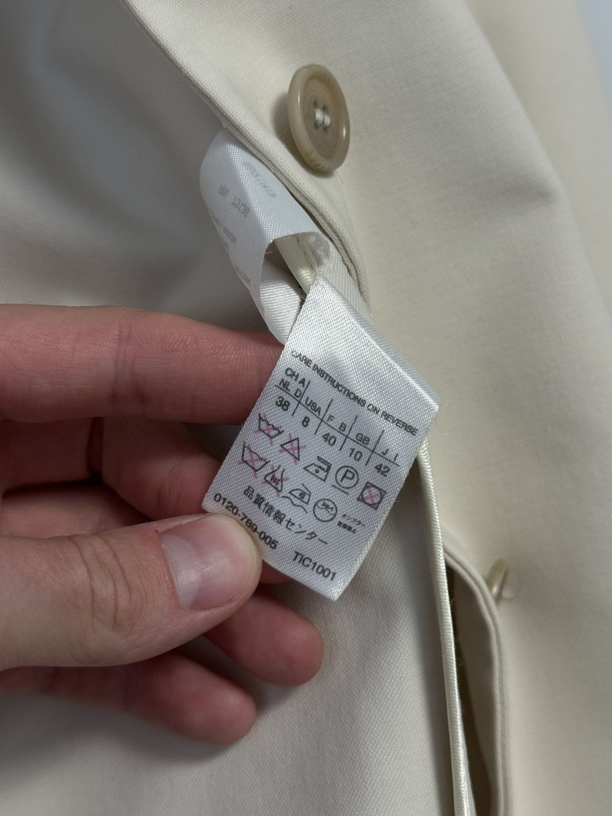 Max Mara Max Mara Ivory Cropped Jacket Button Front Coat Blazer Size M / US 6-8 / IT 42-44 - 18 Thumbnail