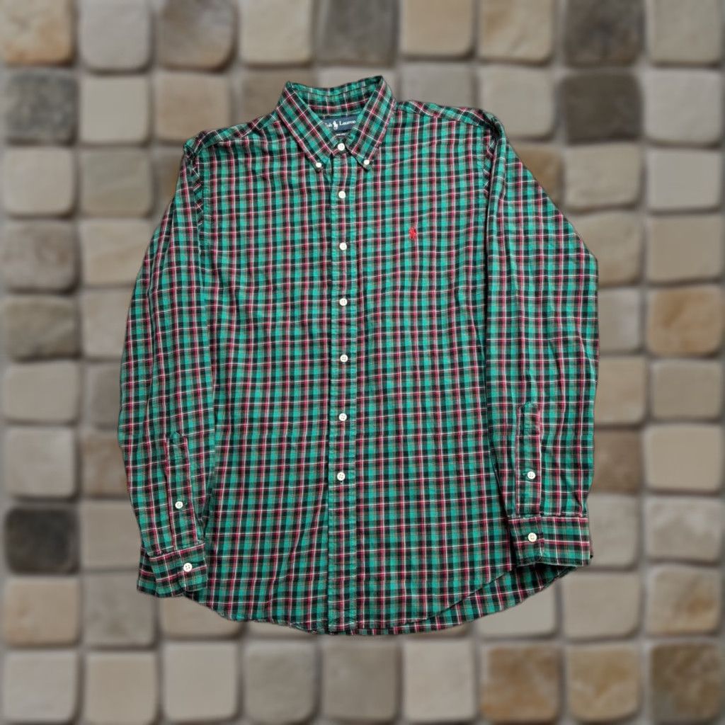 Ralph Lauren Ralph Lauren Shirt Men Large Multicolor Plaid Checkered Cotton Custom Fit Casual Shirt Button-Up Mens L Multicolor Plaid Cotton Custom Fit Casual Size US L / EU 52-54 / 3 - 1 Thumbnail