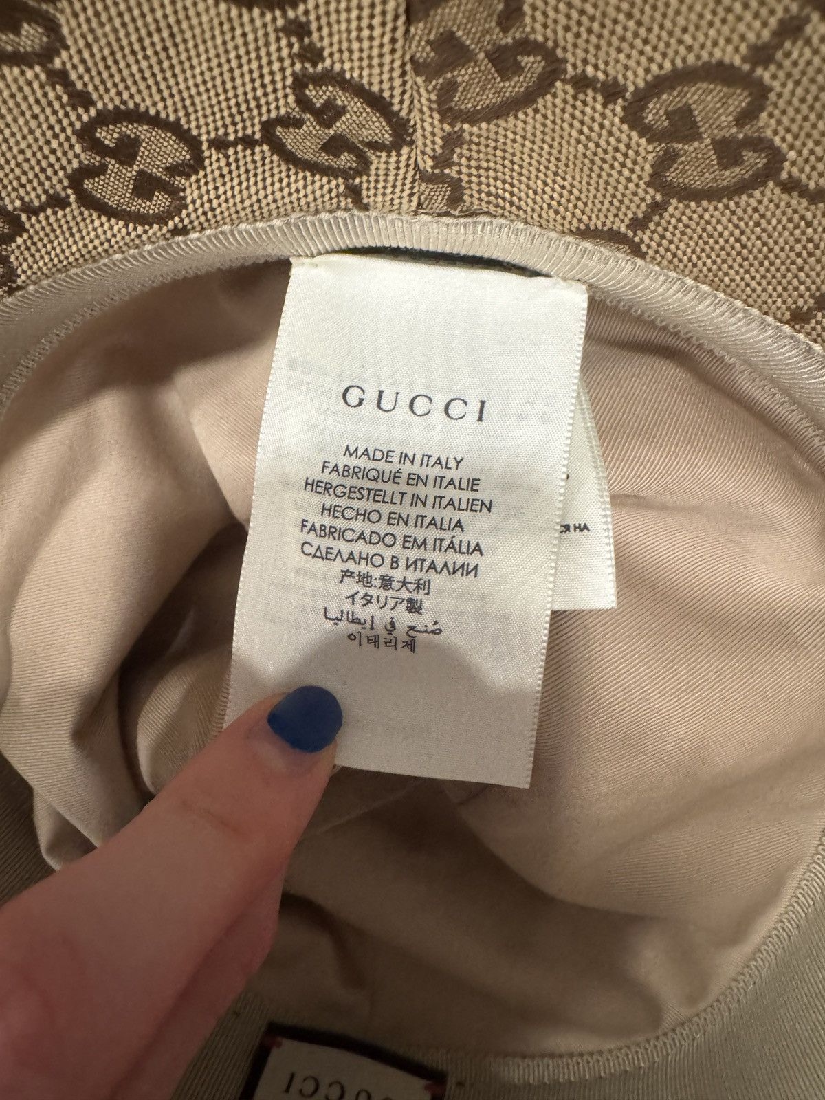 Gucci Gucci Bucket Hat (OS) (WORN ONCE) Size ONE SIZE - 6 Thumbnail