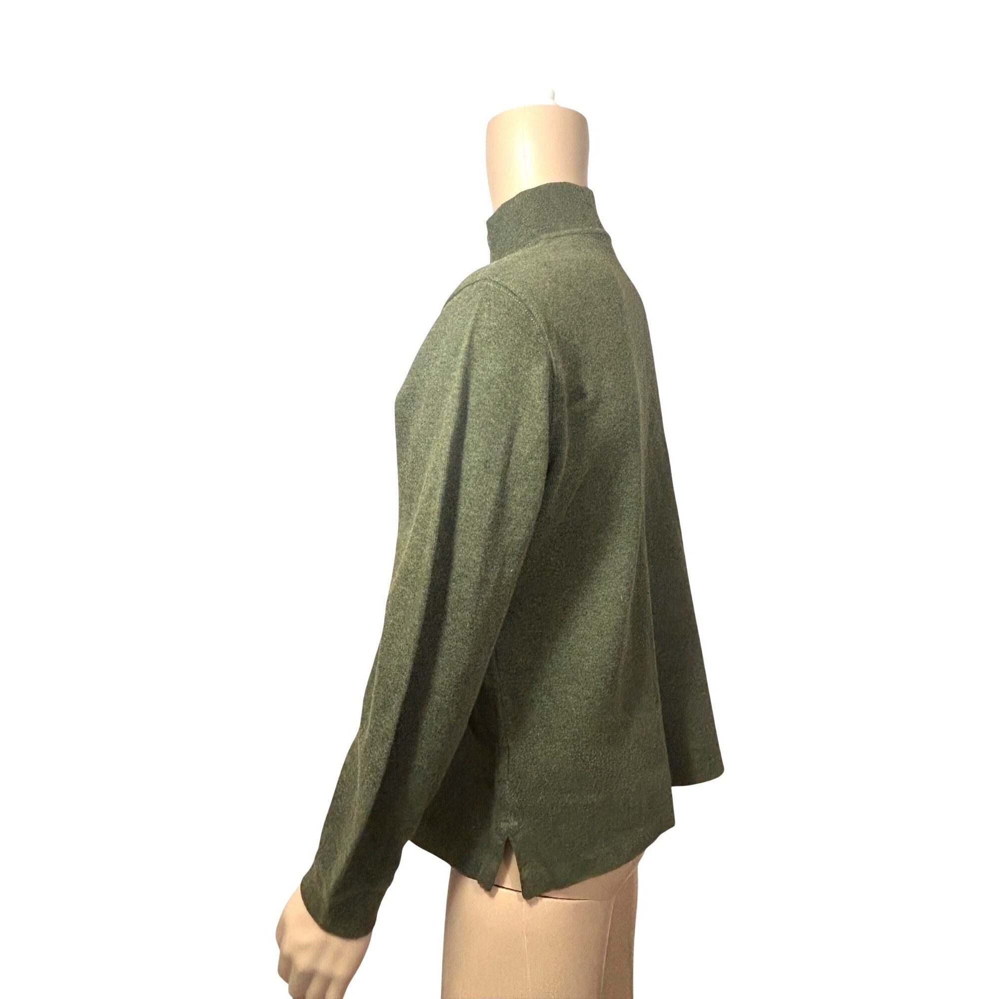 Polo Ralph Lauren Polo Ralph Lauren Men Sweater M Olive Green 1/4 Zip Mock Nec Size US M / EU 48-50 / 2 - 2 Thumbnail
