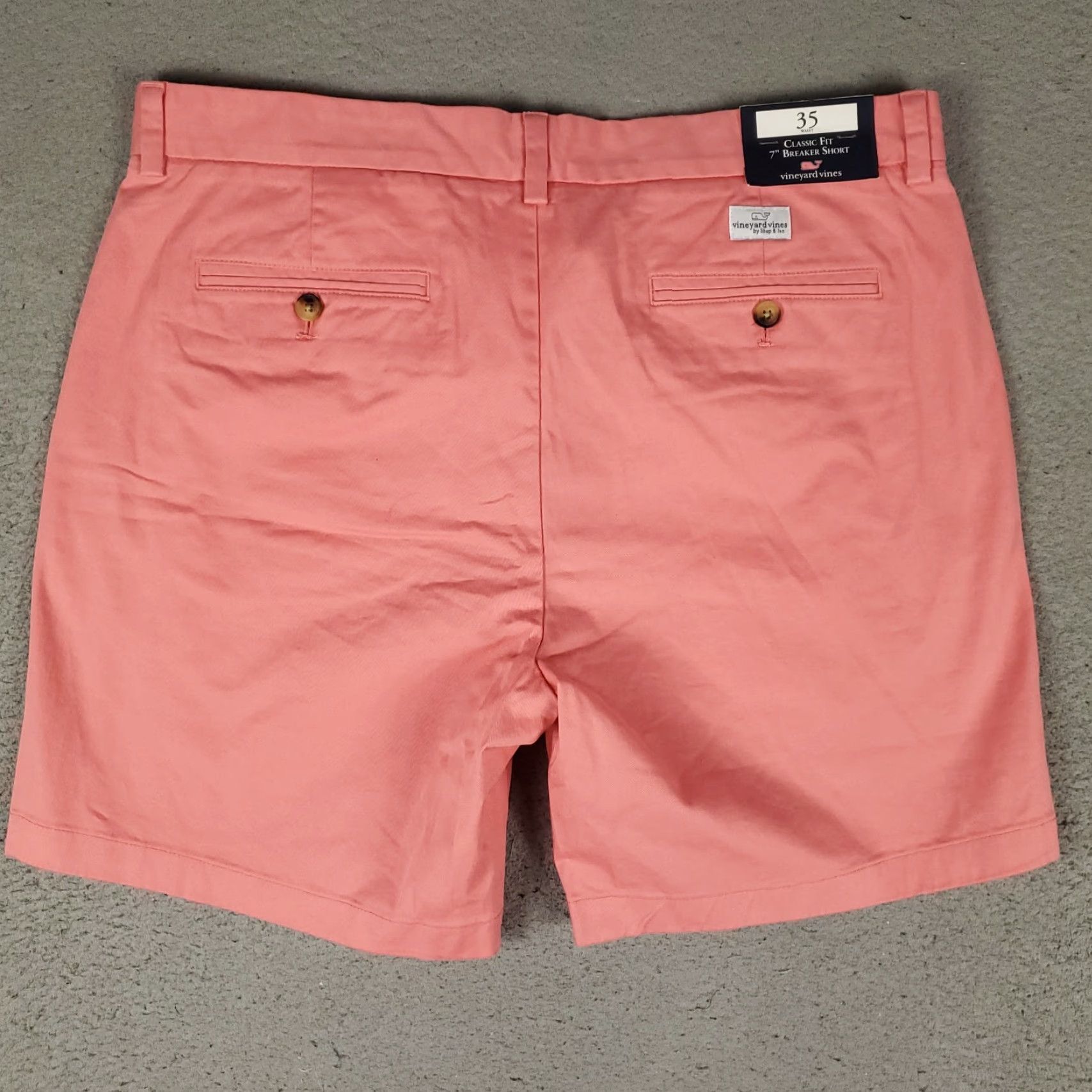 Vineyard Vines Vineyard Vines Shorts Size 35 Pink Breaker Classic Fit Flat Front Chino Mens Size US 35 - 5 Thumbnail